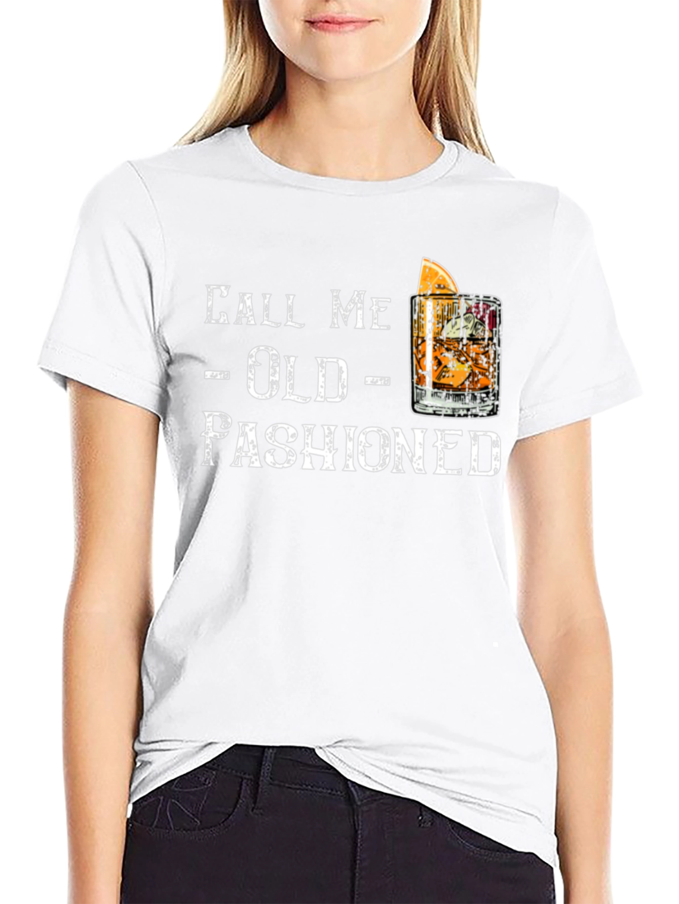 Call Me Old Fashioned Graphic Tee - Black