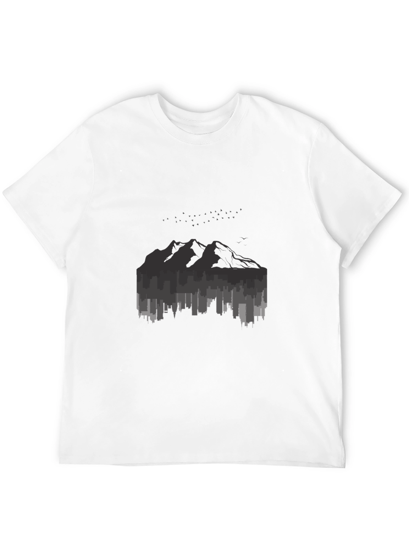 Cityscape Mountain Graphic Tee