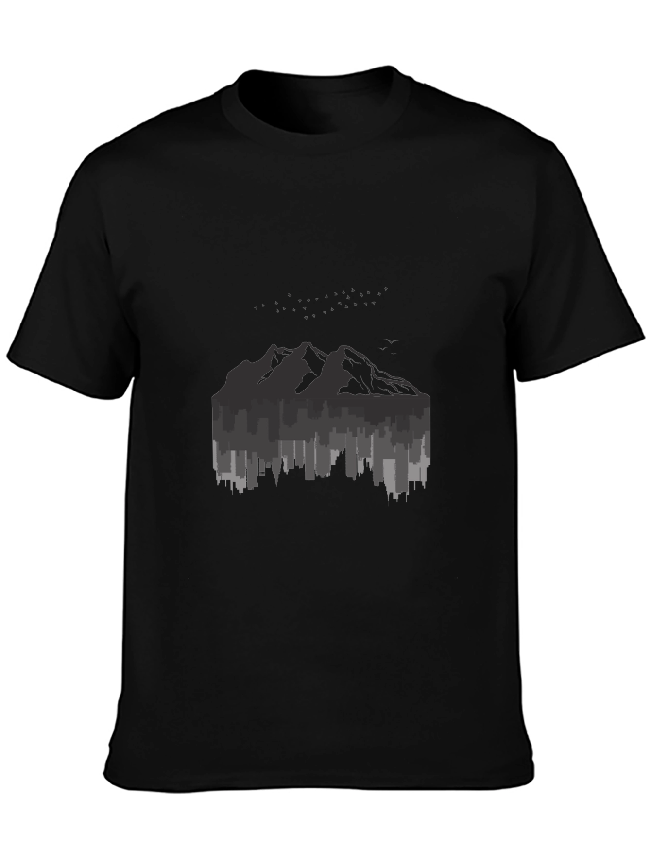 Cityscape Mountain Graphic Tee