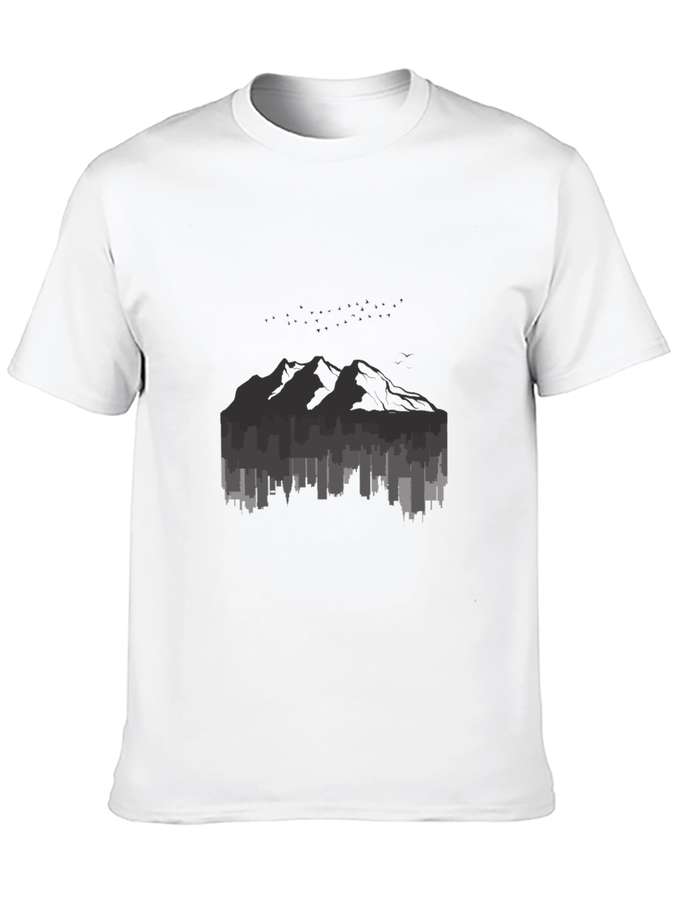 Cityscape Mountain Graphic Tee