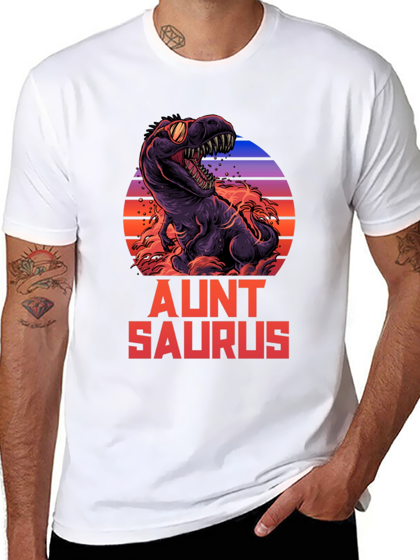 Aunt Saurus T-Shirt - Dinosaur Graphic Tee