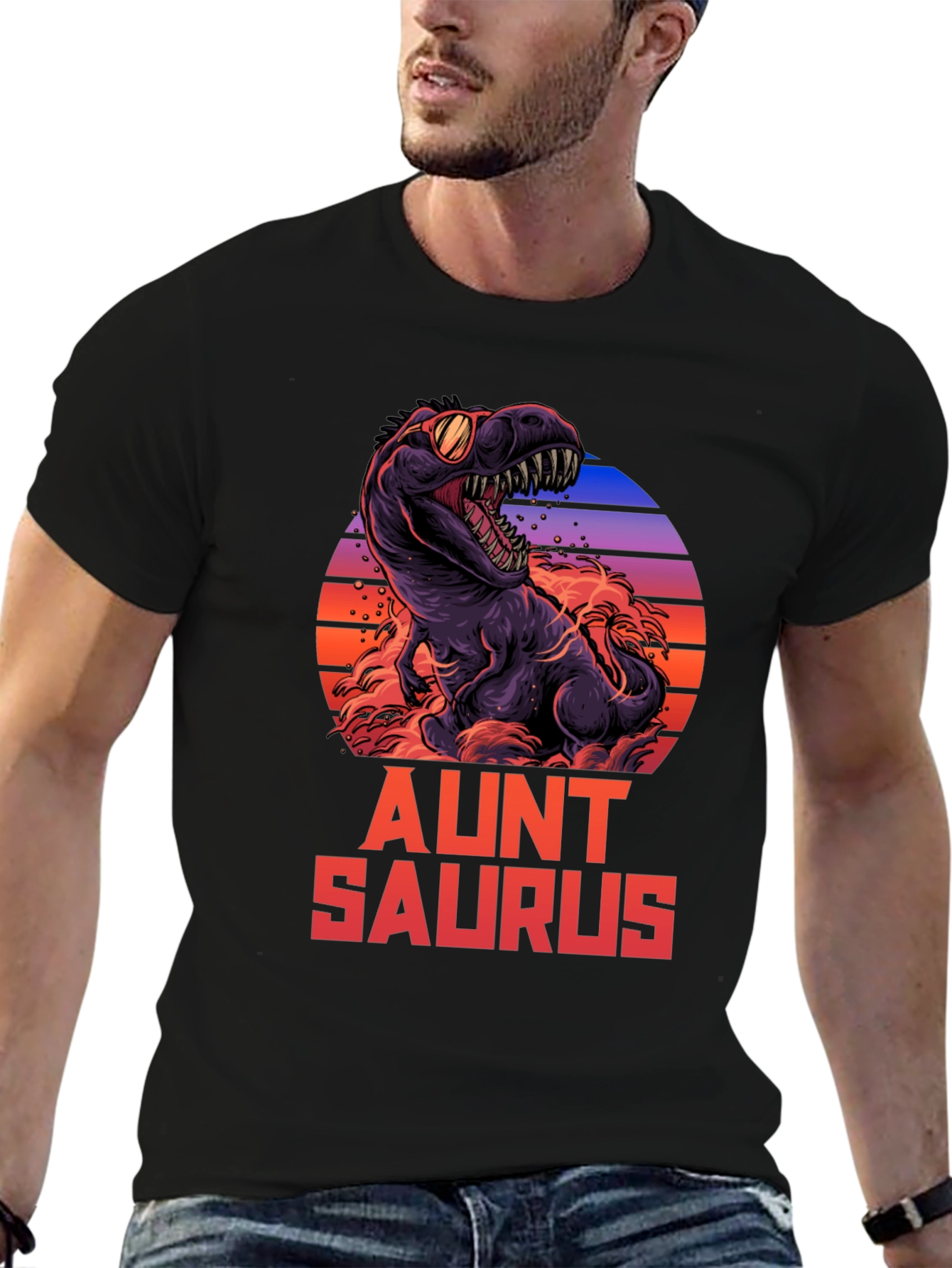 Aunt Saurus T-Shirt - Dinosaur Graphic Tee