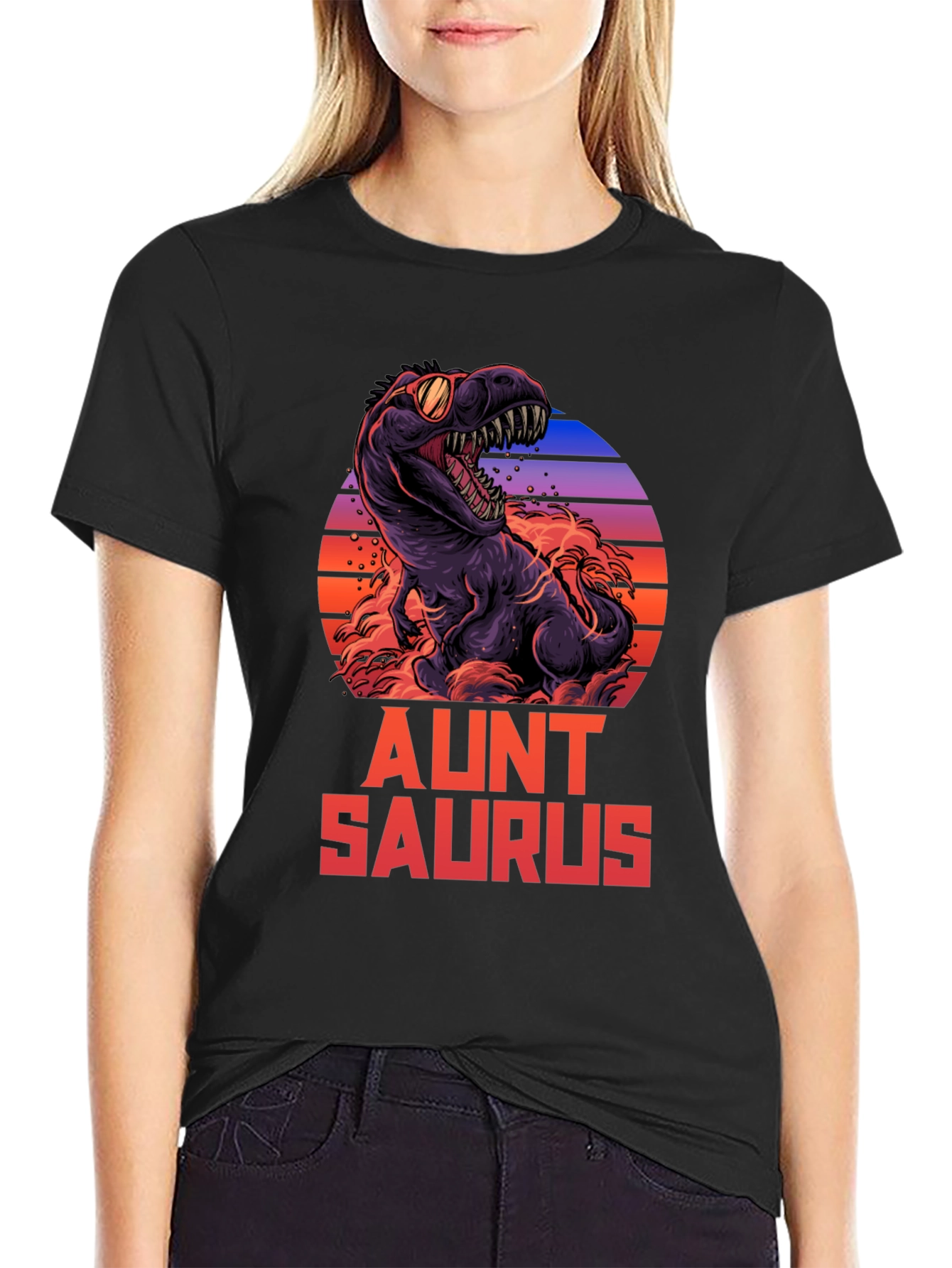 Aunt Saurus T-Shirt - Dinosaur Graphic Tee
