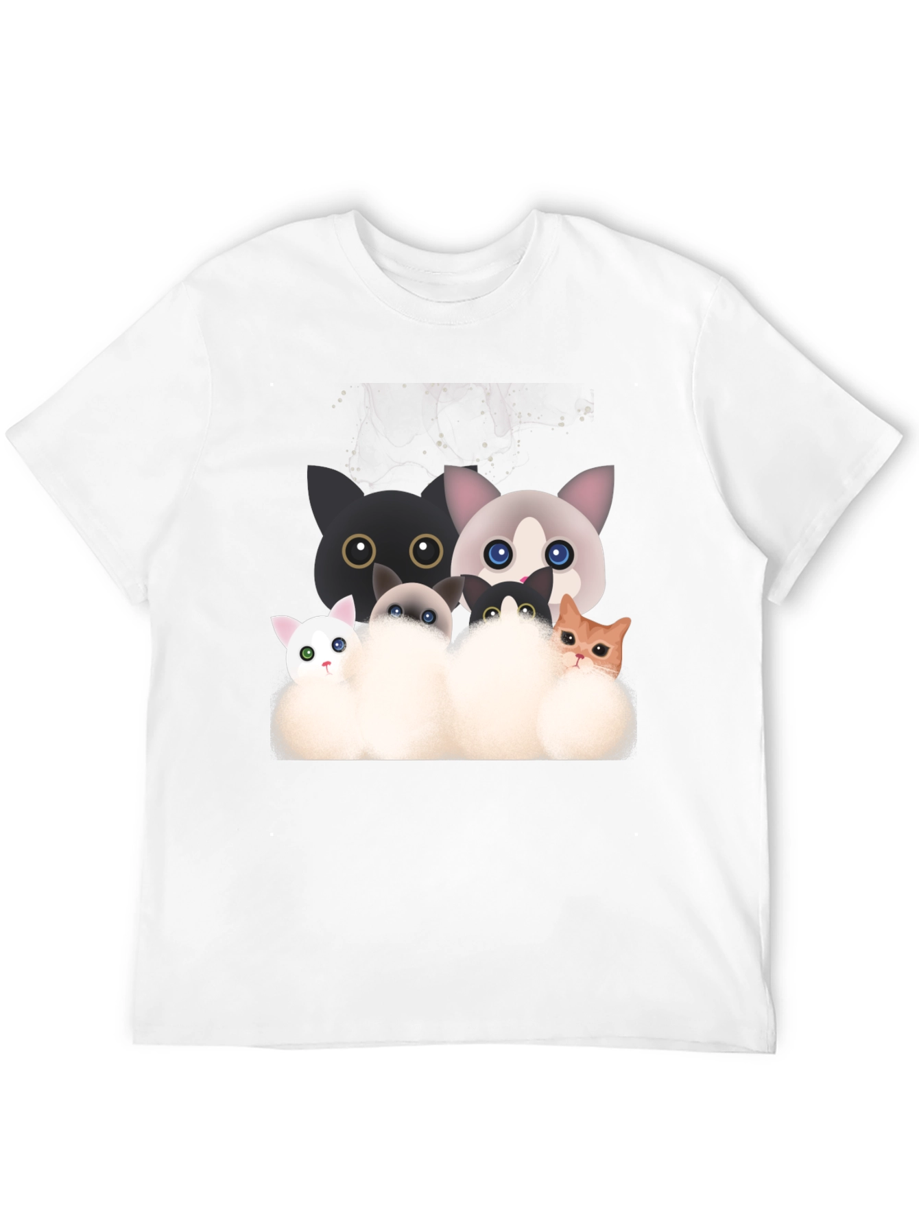 Cute Cartoon Cat T-Shirt