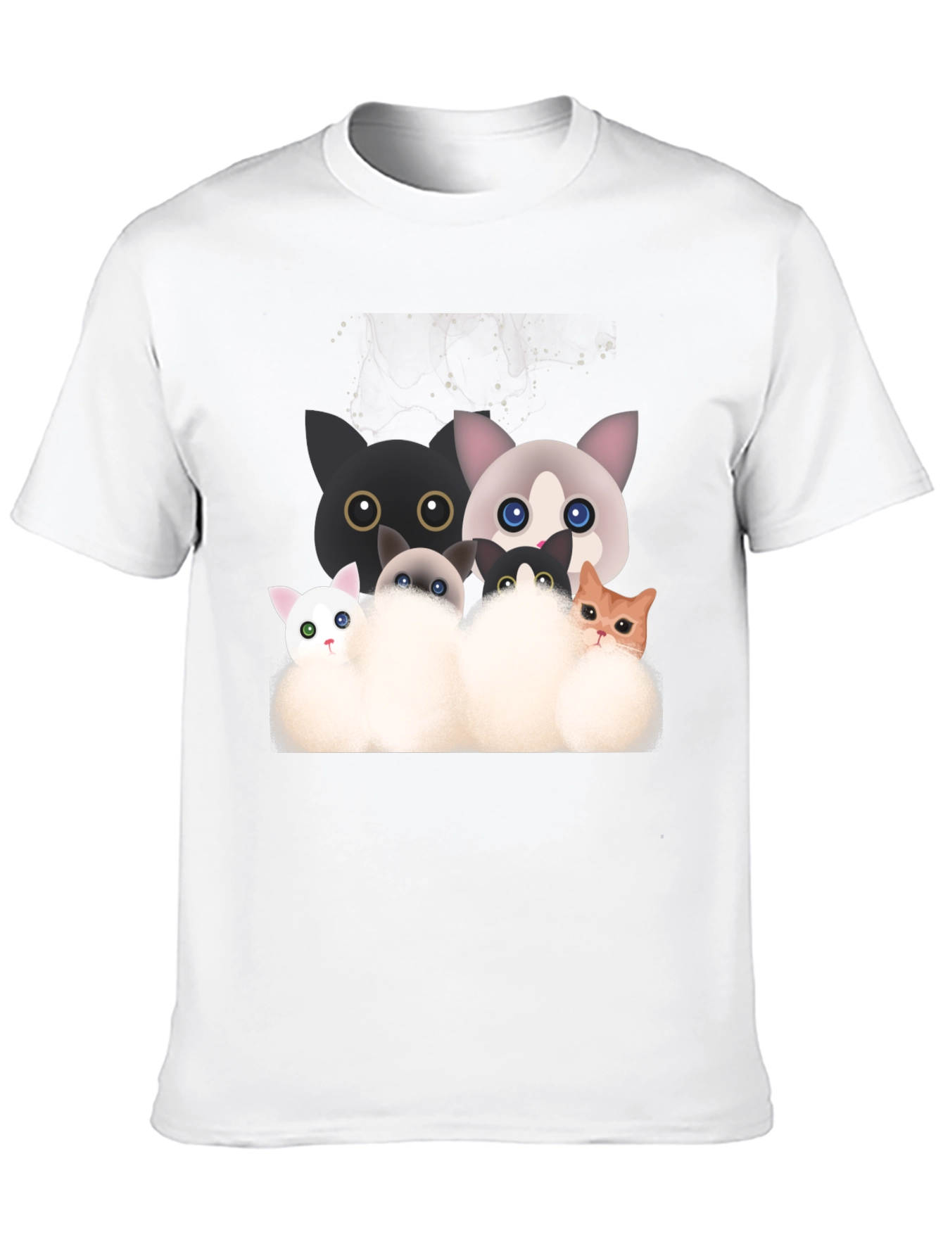 Cute Cartoon Cat T-Shirt