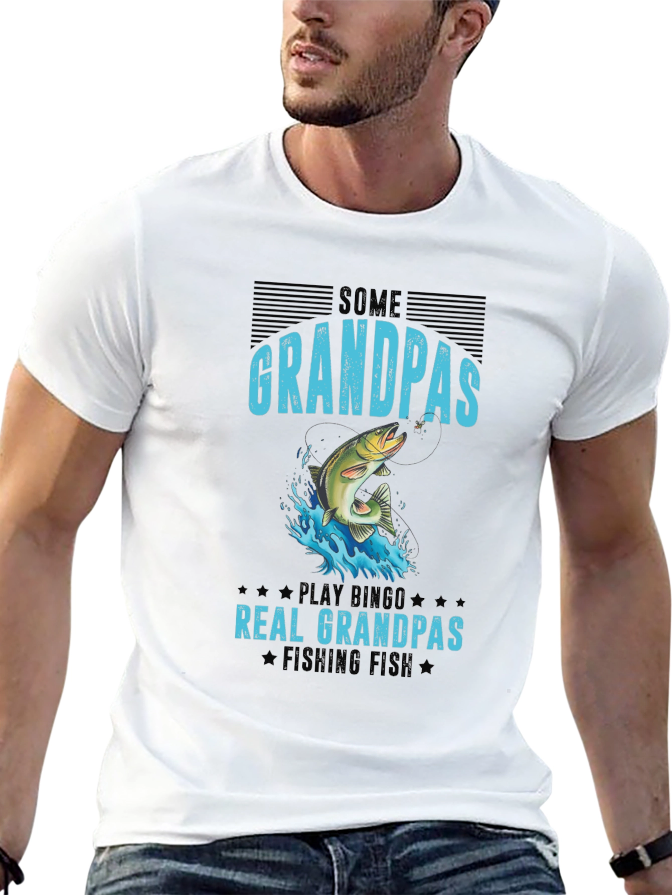 Fishing Grandpas T-Shirt - Real Grandpas Fish