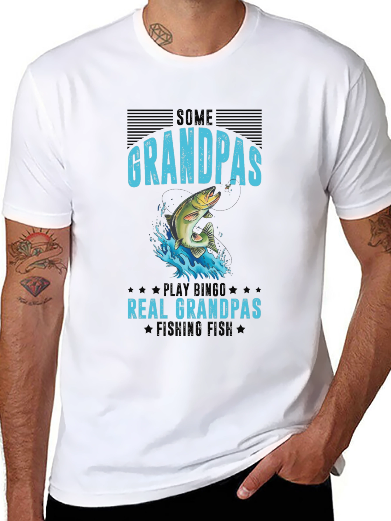 Fishing Grandpas T-Shirt - Real Grandpas Fish