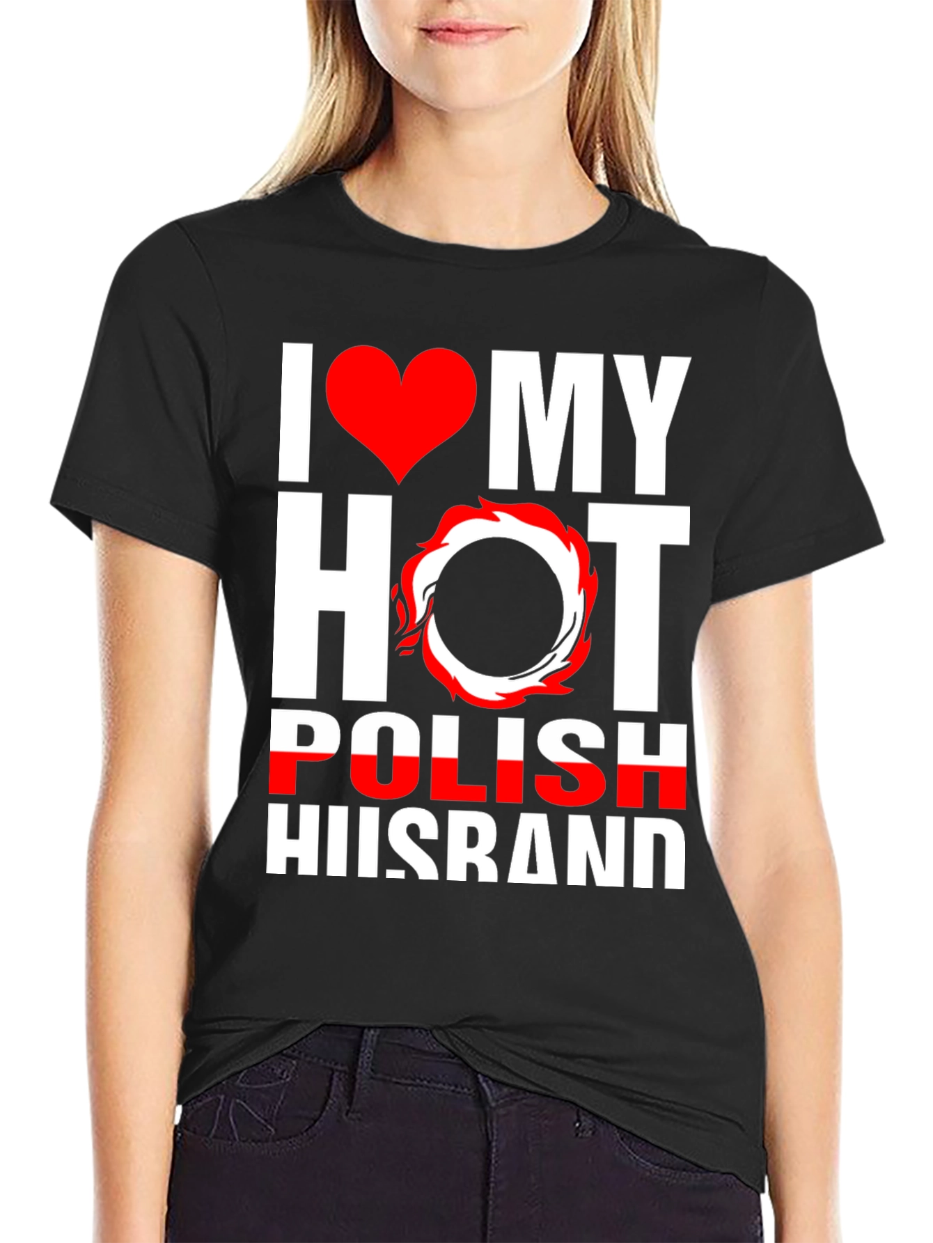 I Love My Hot Polish Husband Graphic Tee