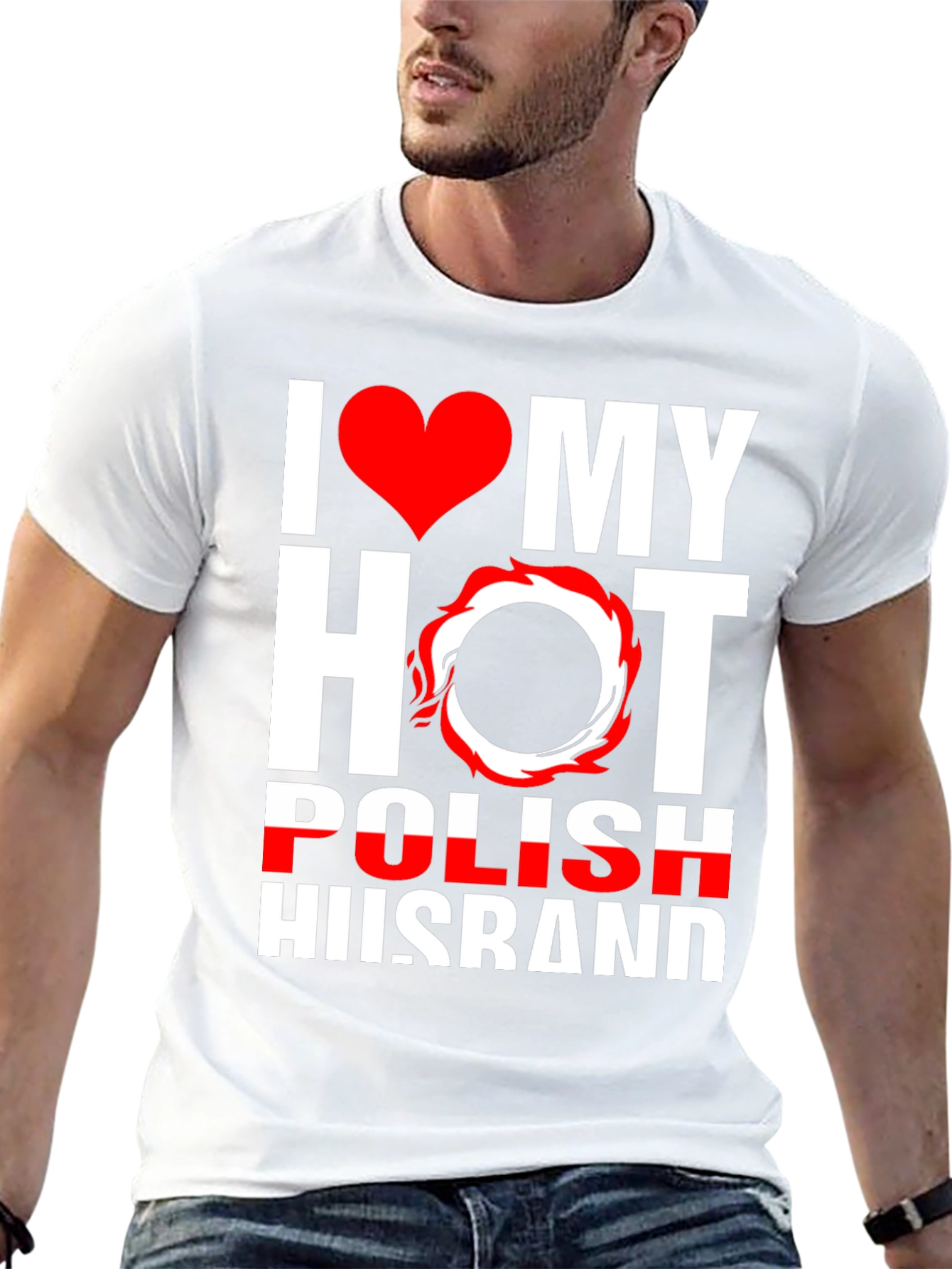 I Love My Hot Polish Husband Graphic Tee