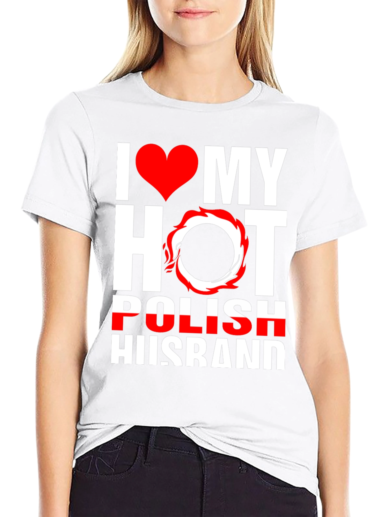 I Love My Hot Polish Husband Graphic Tee