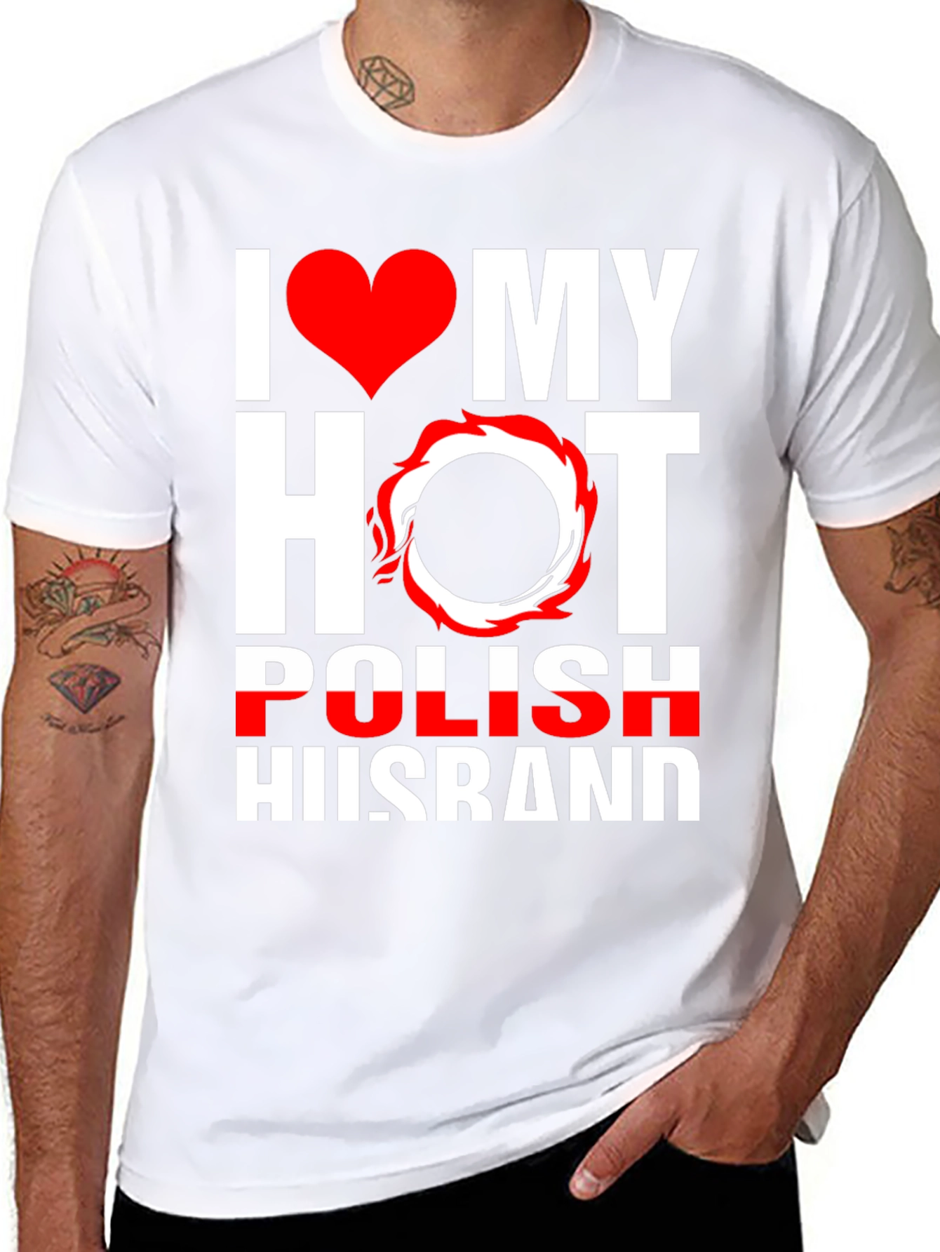 I Love My Hot Polish Husband Graphic Tee