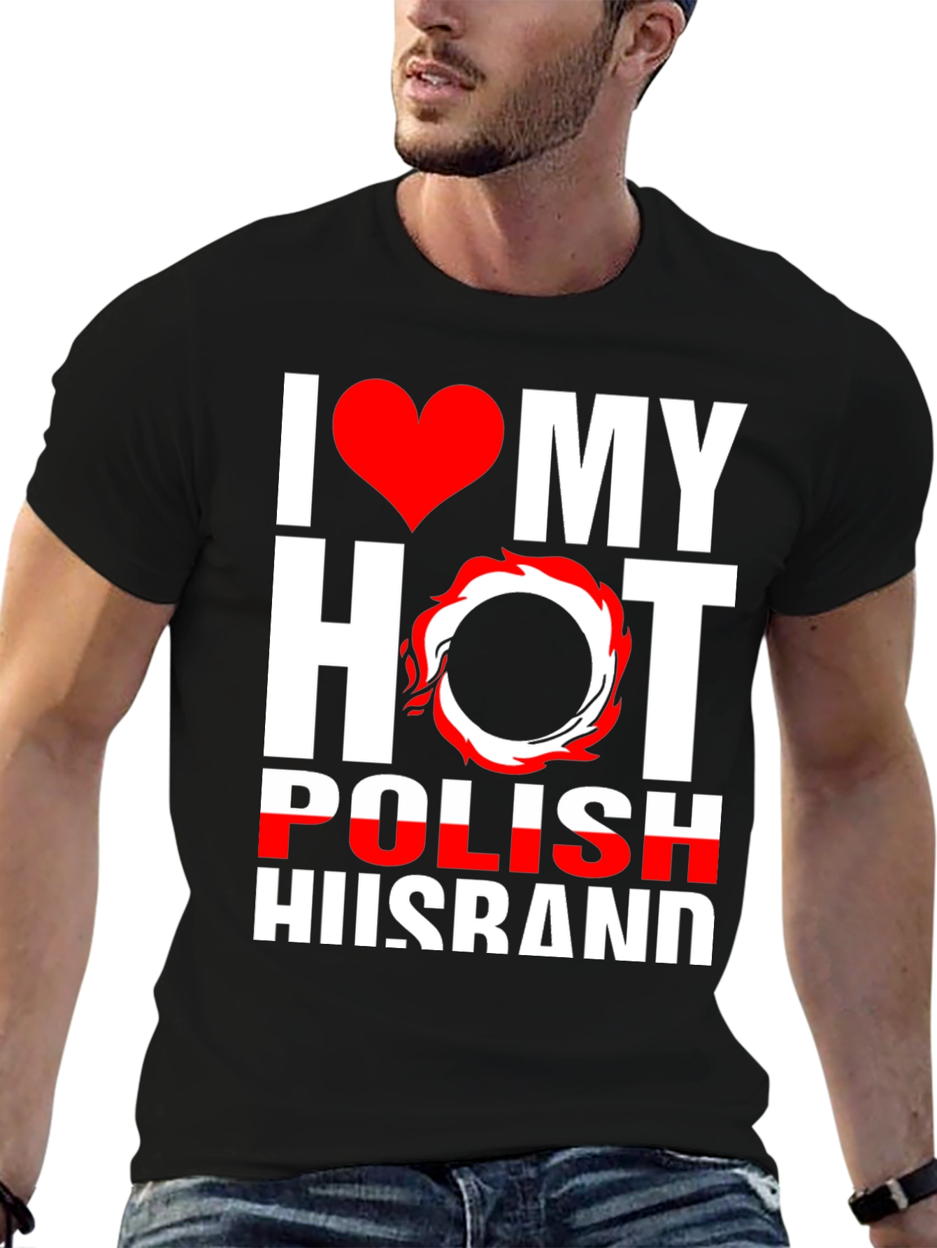 I Love My Hot Polish Husband Graphic Tee