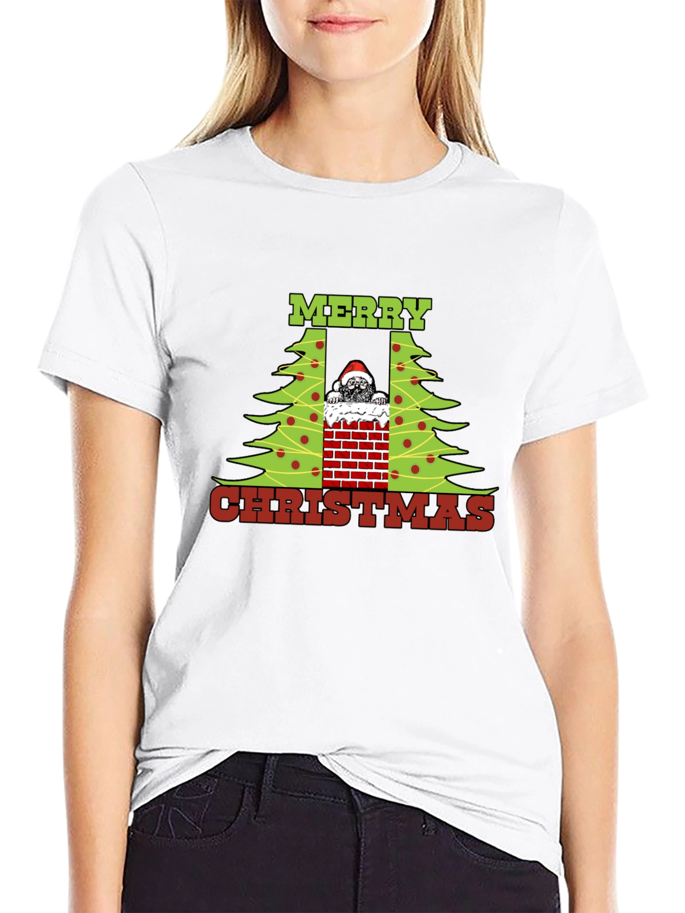 Merry Christmas Dog Chimney T-Shirt
