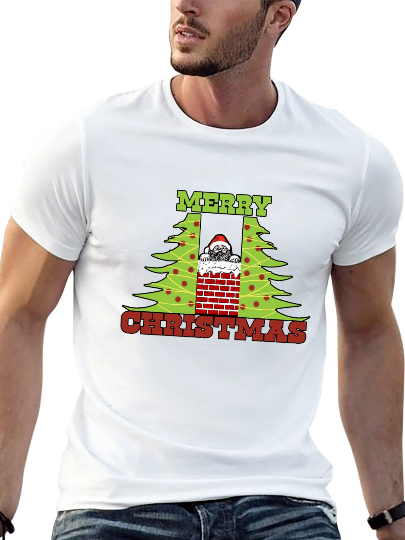 Merry Christmas Dog Chimney T-Shirt