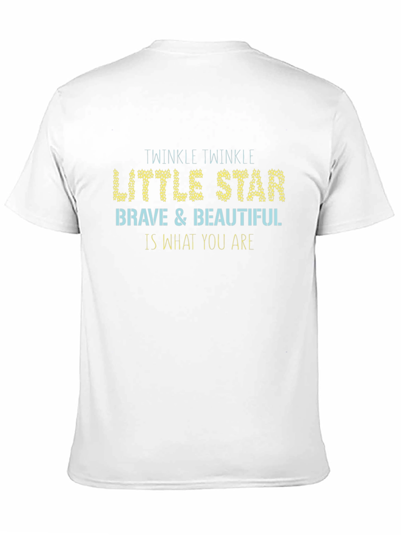 Twinkle Little Star Graphic Print Black T-Shirt