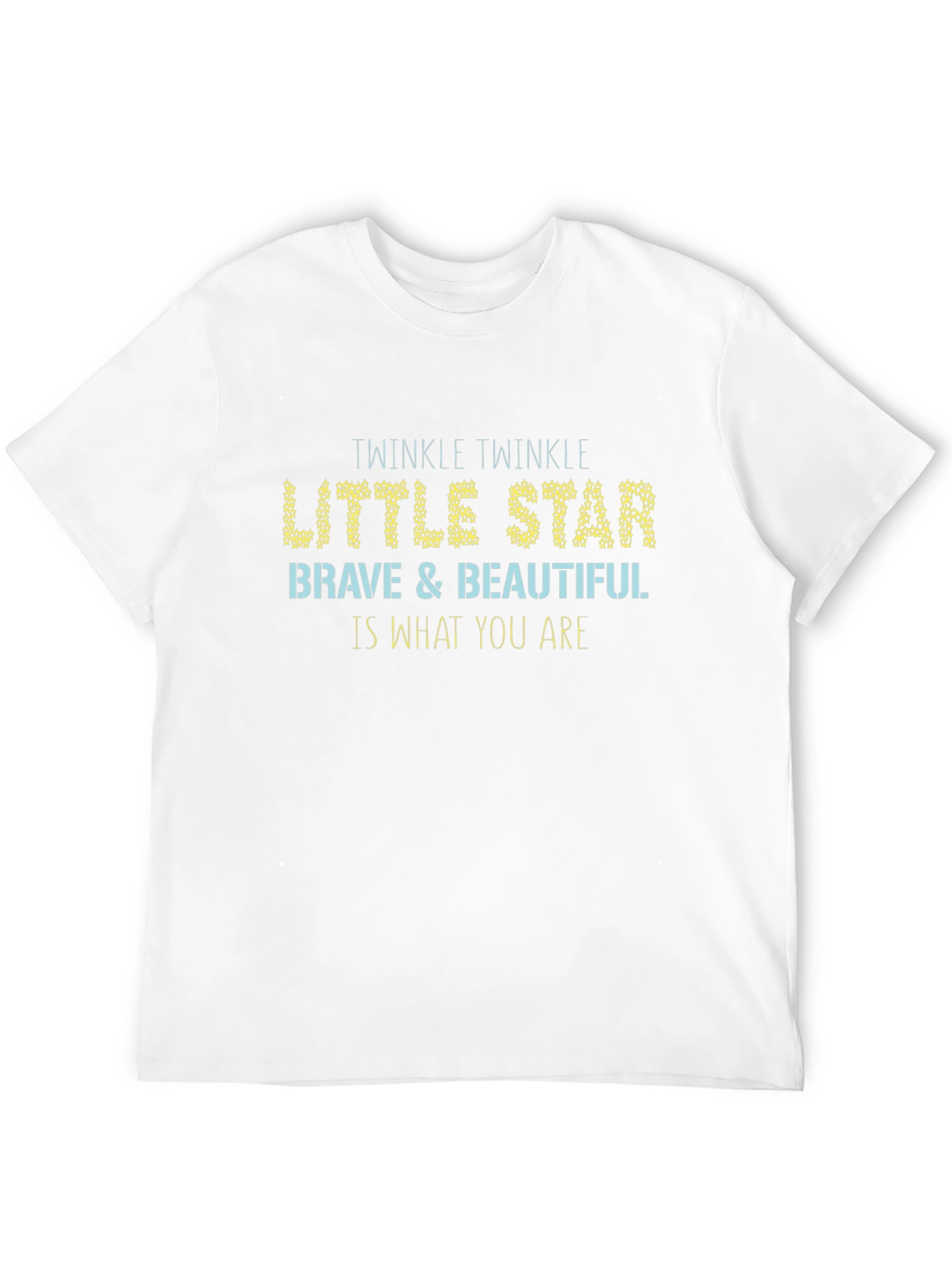 Twinkle Little Star Graphic Print Black T-Shirt