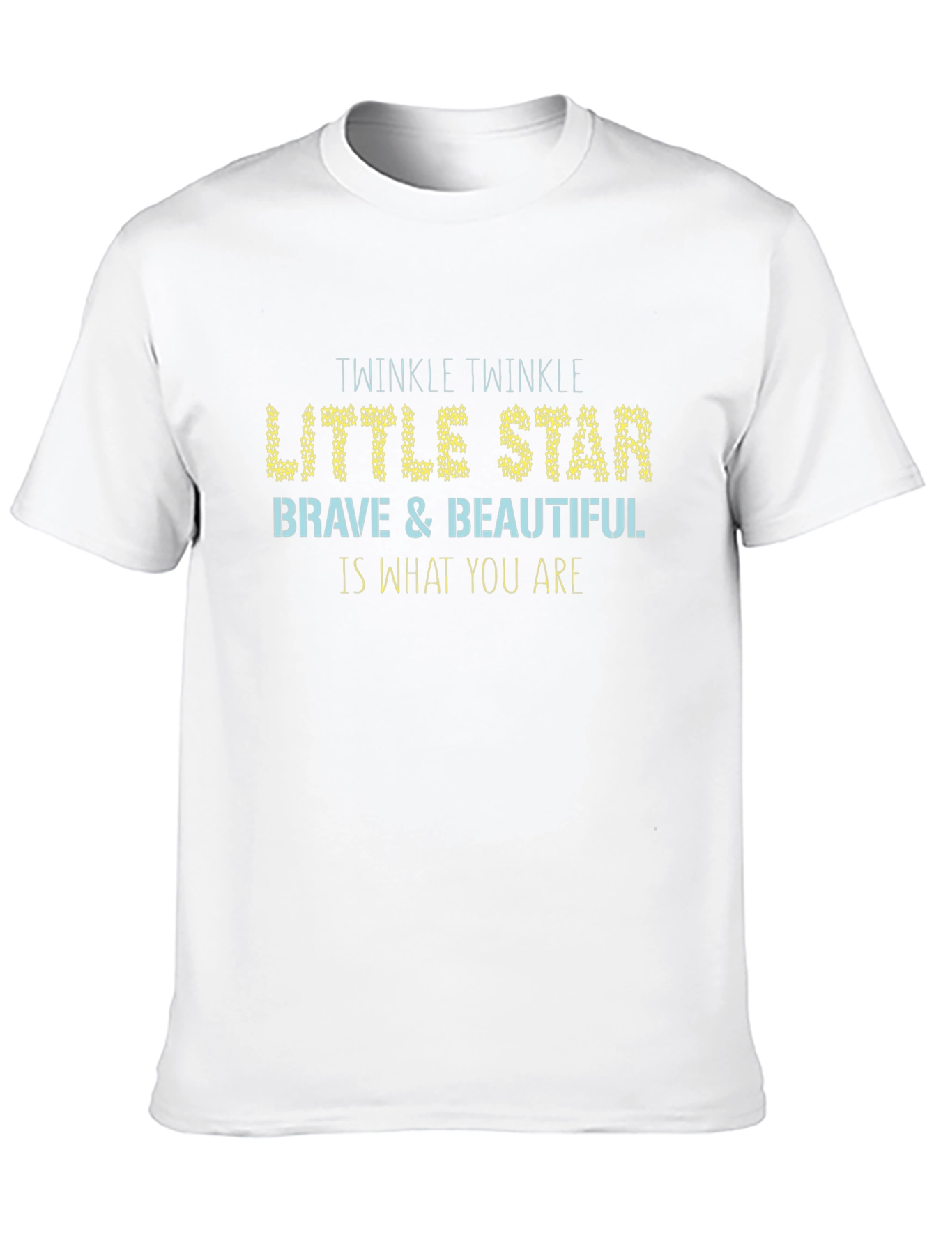 Twinkle Little Star Graphic Print Black T-Shirt