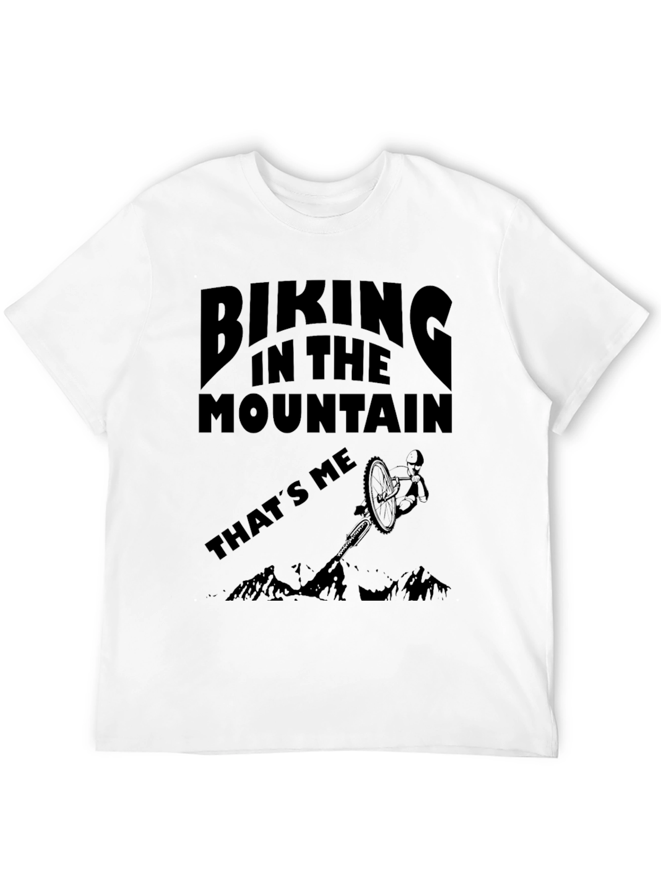 Biking in the Mountain Graphic Tee