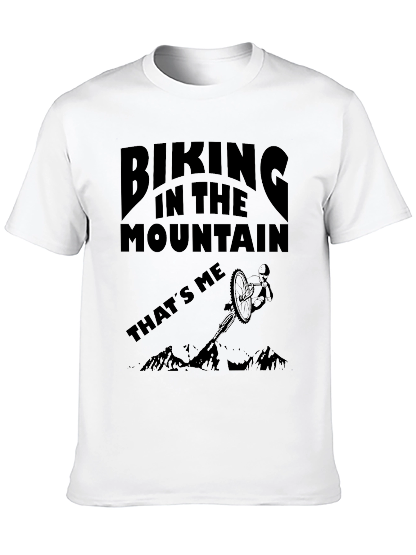 Biking in the Mountain Graphic Tee