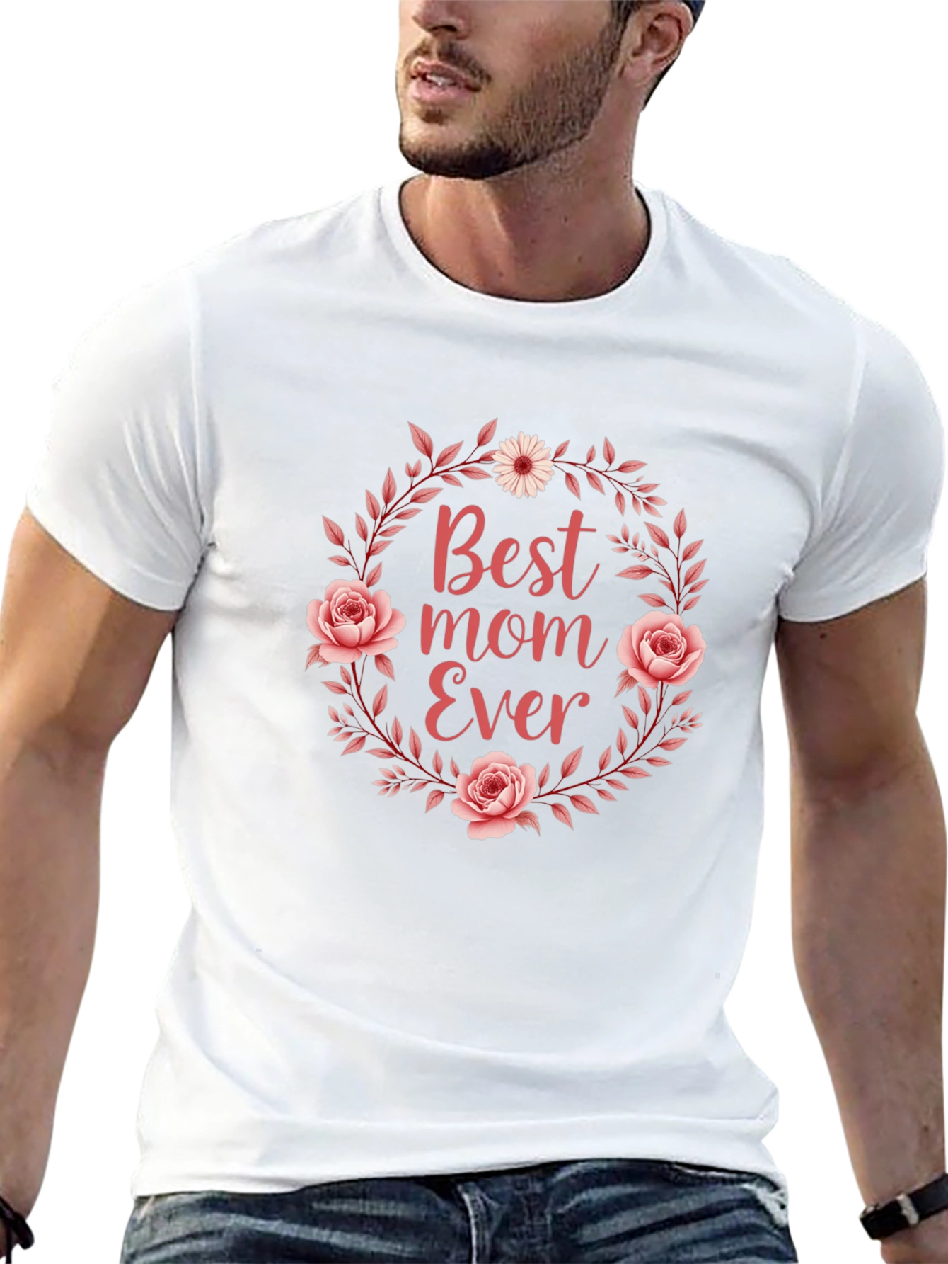 Best Mom Ever Floral T-Shirt