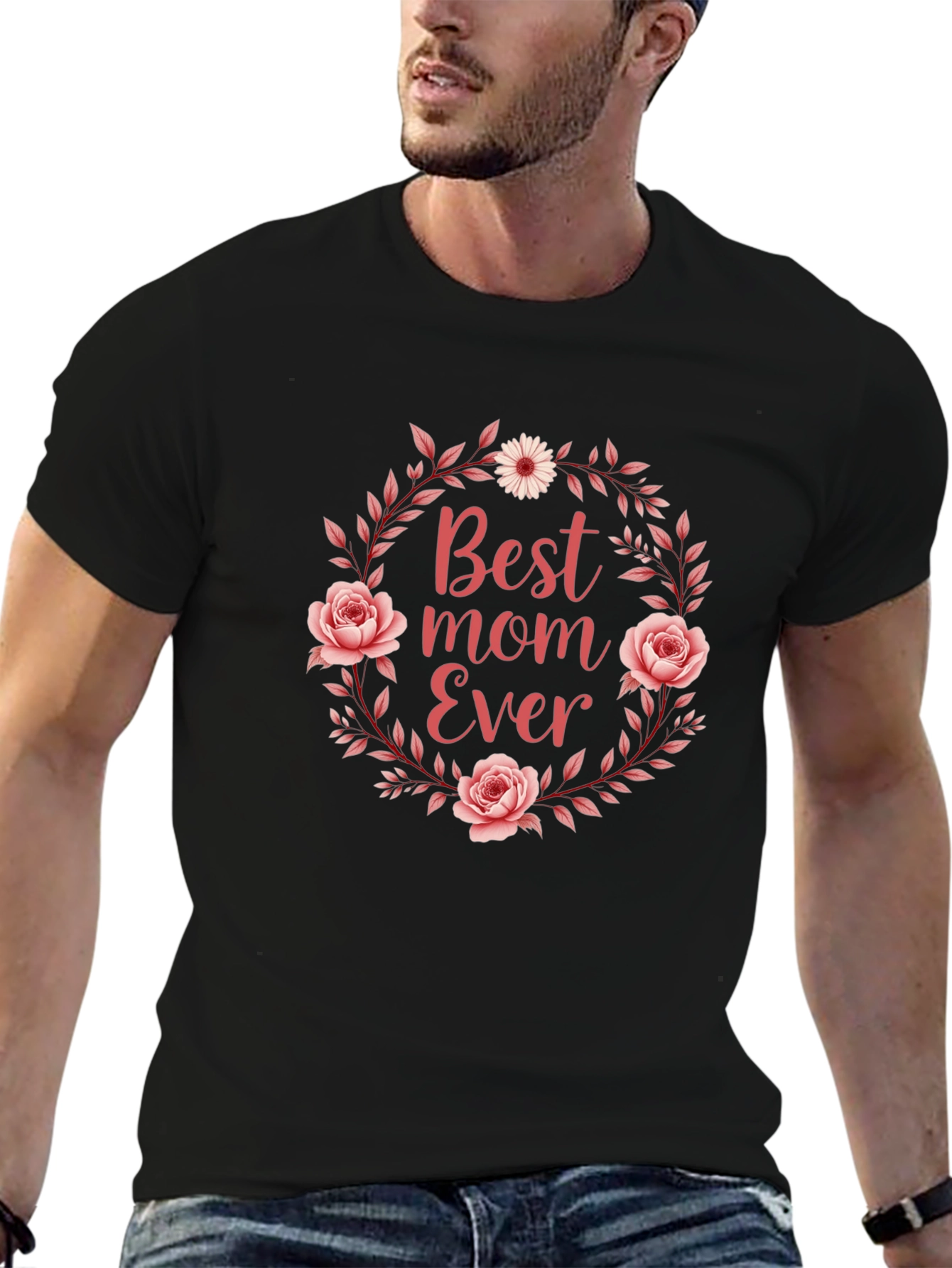 Best Mom Ever Floral T-Shirt