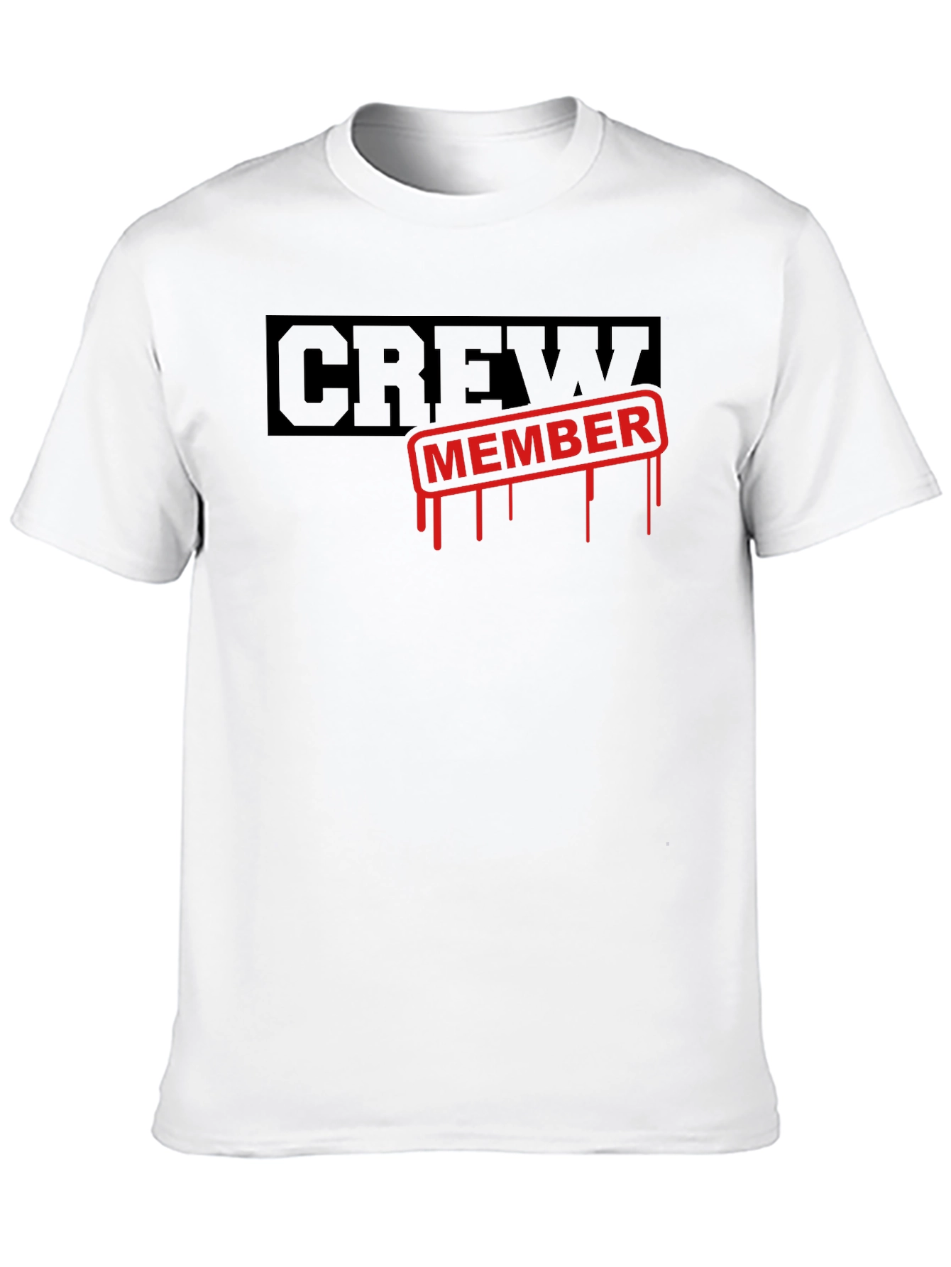 Crew Member Black Graphic Tee Shirt