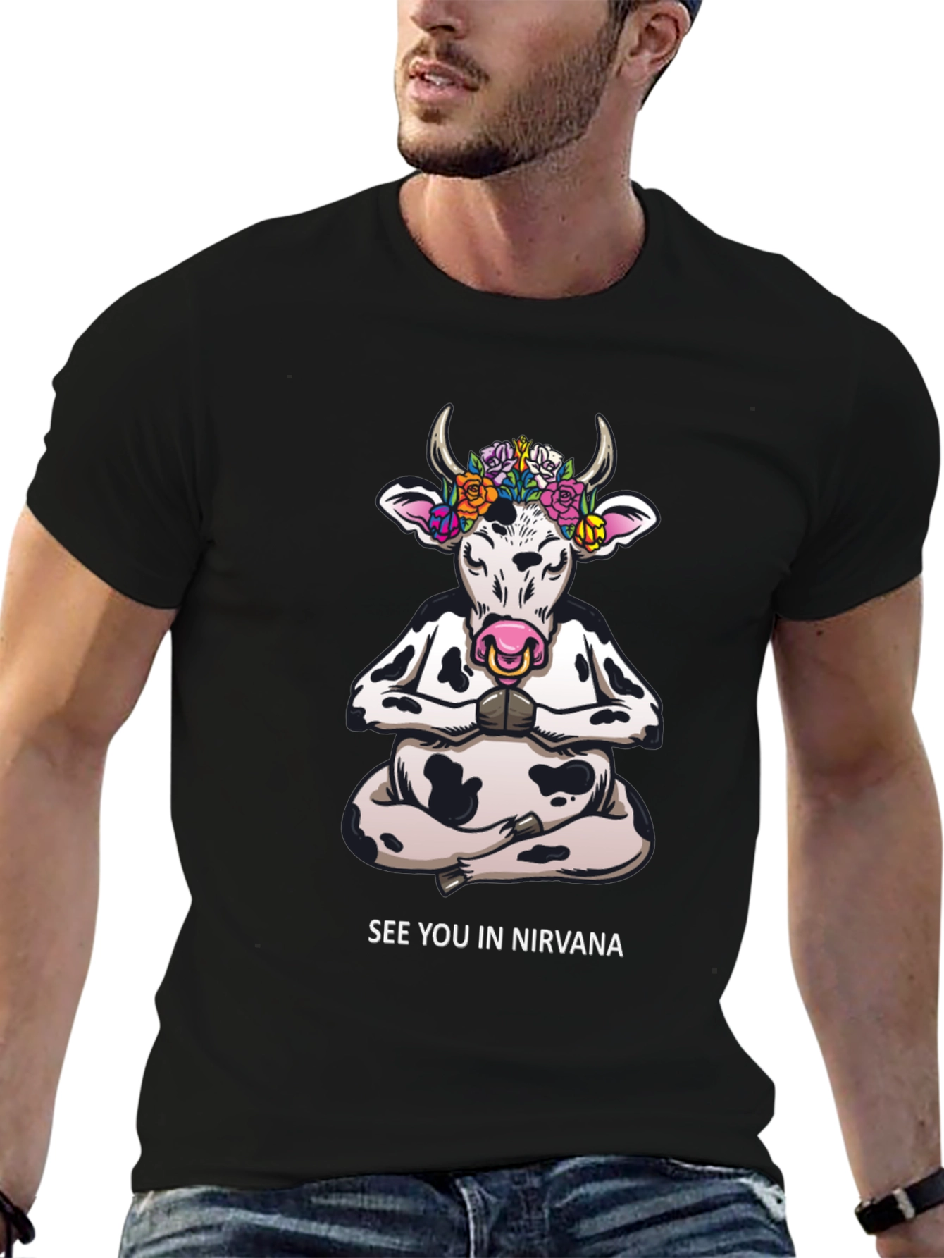 Yoga Cow T-Shirt - See You In Nirvana