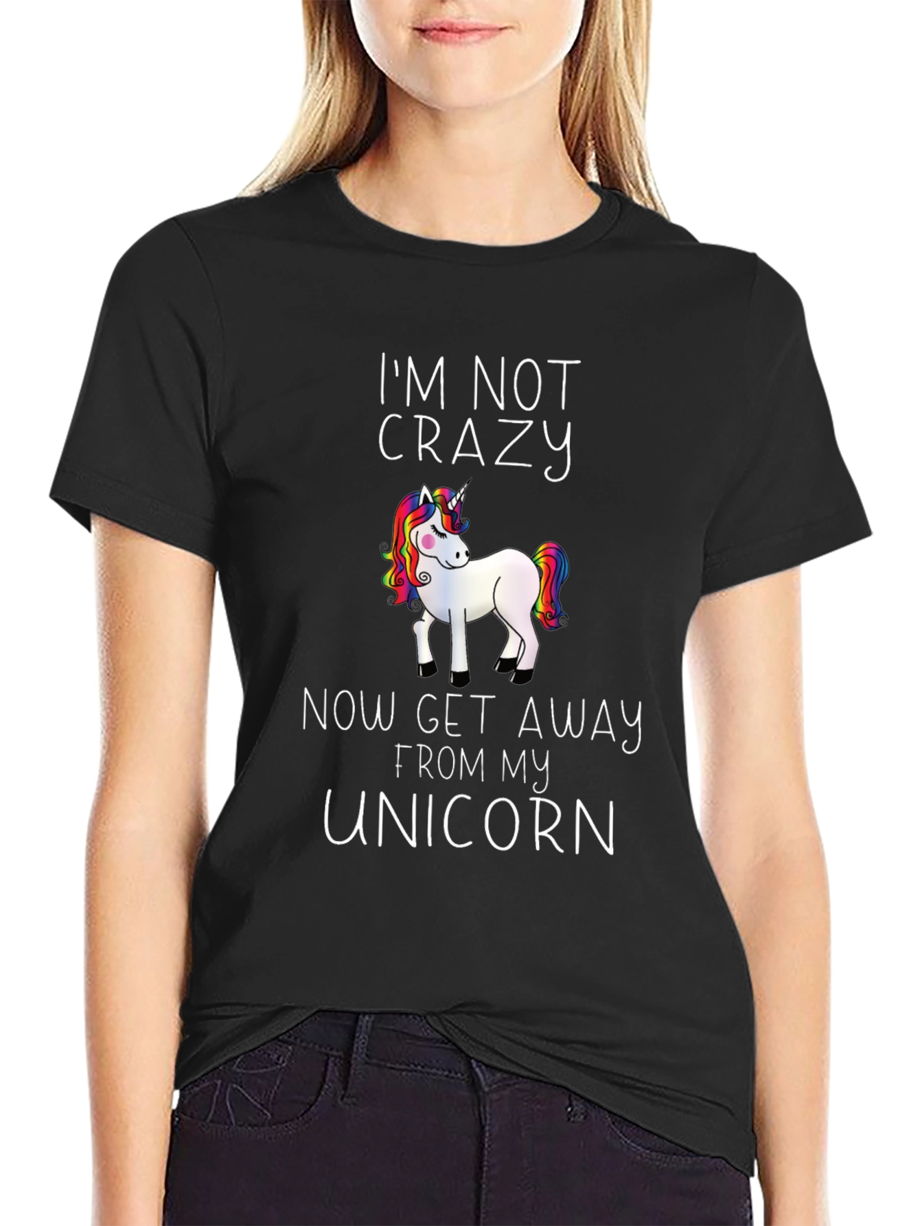 Im Not Crazy Unicorn Graphic Tee
