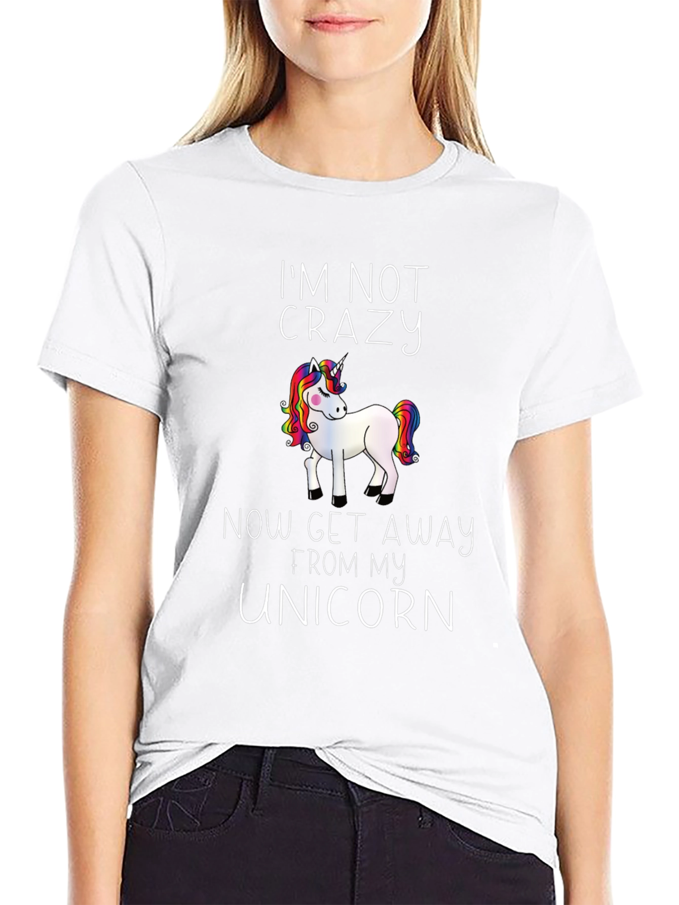 Im Not Crazy Unicorn Graphic Tee