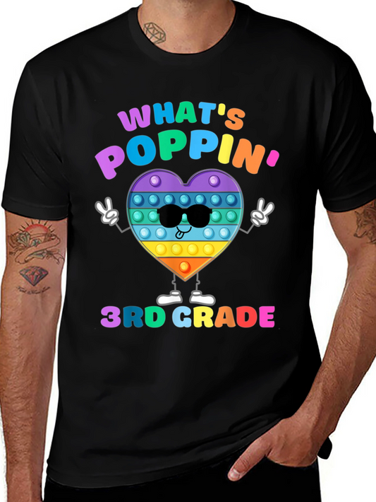 Whats Poppin 3rd Grade T-Shirt
