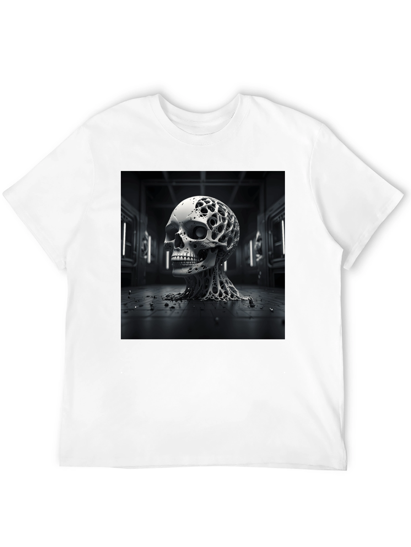 Abstract Skull T-Shirt: Edgy & Unique Design