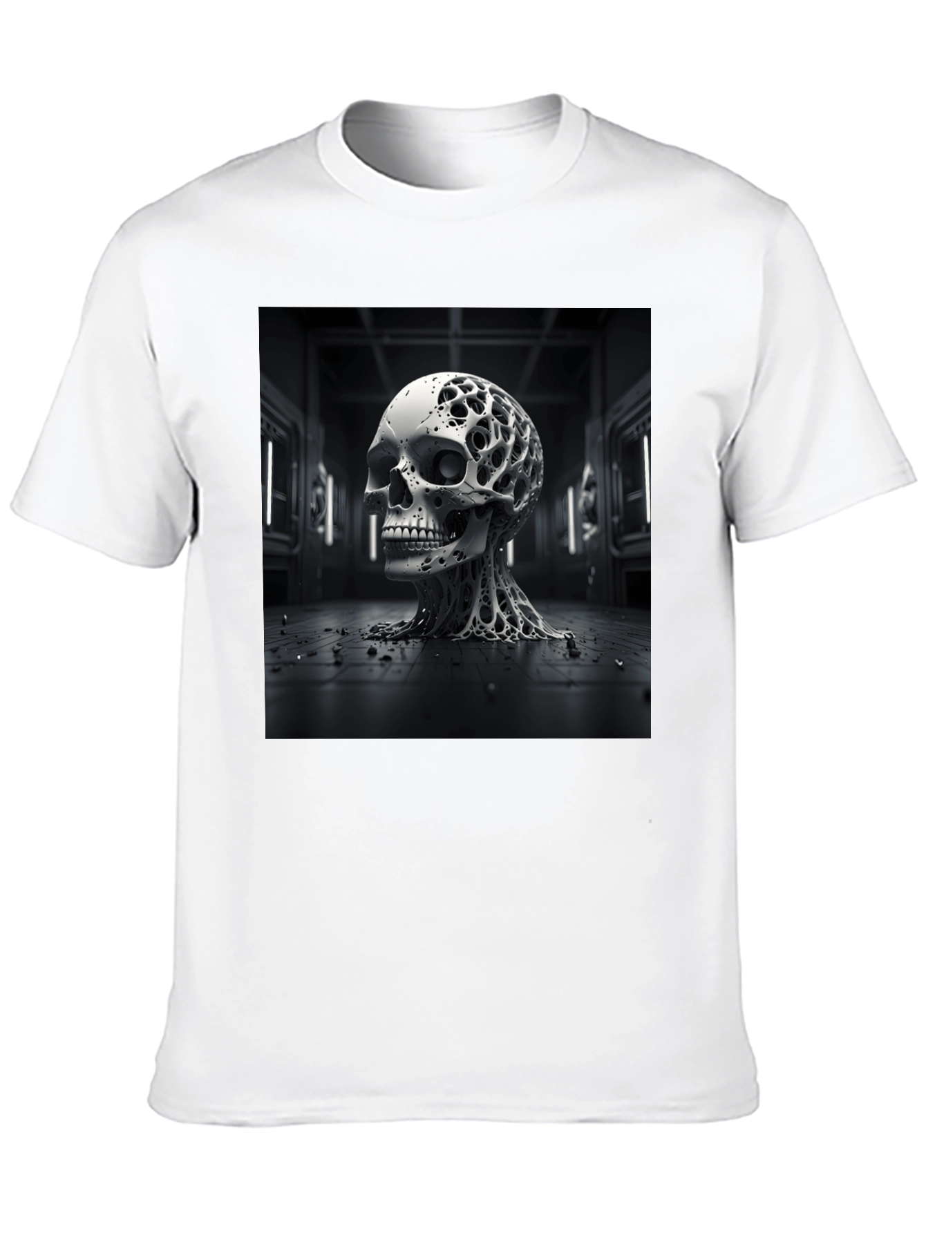 Abstract Skull T-Shirt: Edgy & Unique Design