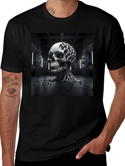 Abstract Skull T-Shirt: Edgy & Unique Design