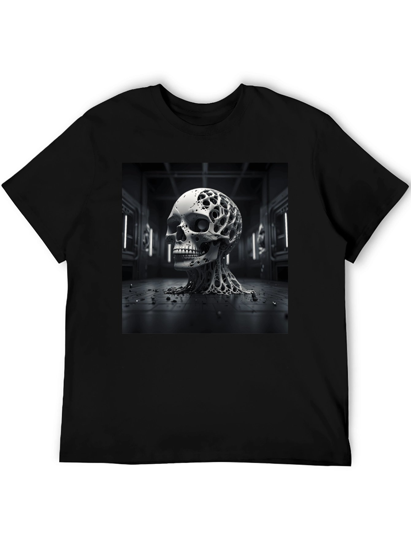 Abstract Skull T-Shirt: Edgy & Unique Design