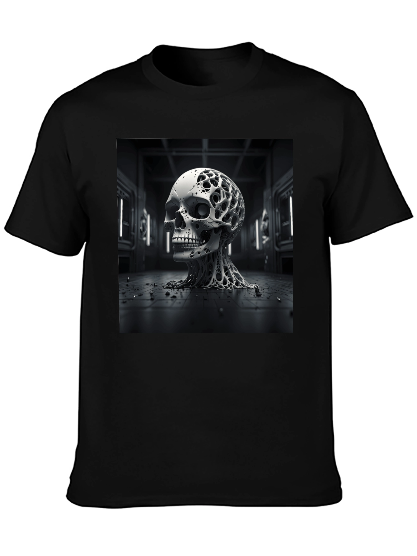 Abstract Skull T-Shirt: Edgy & Unique Design