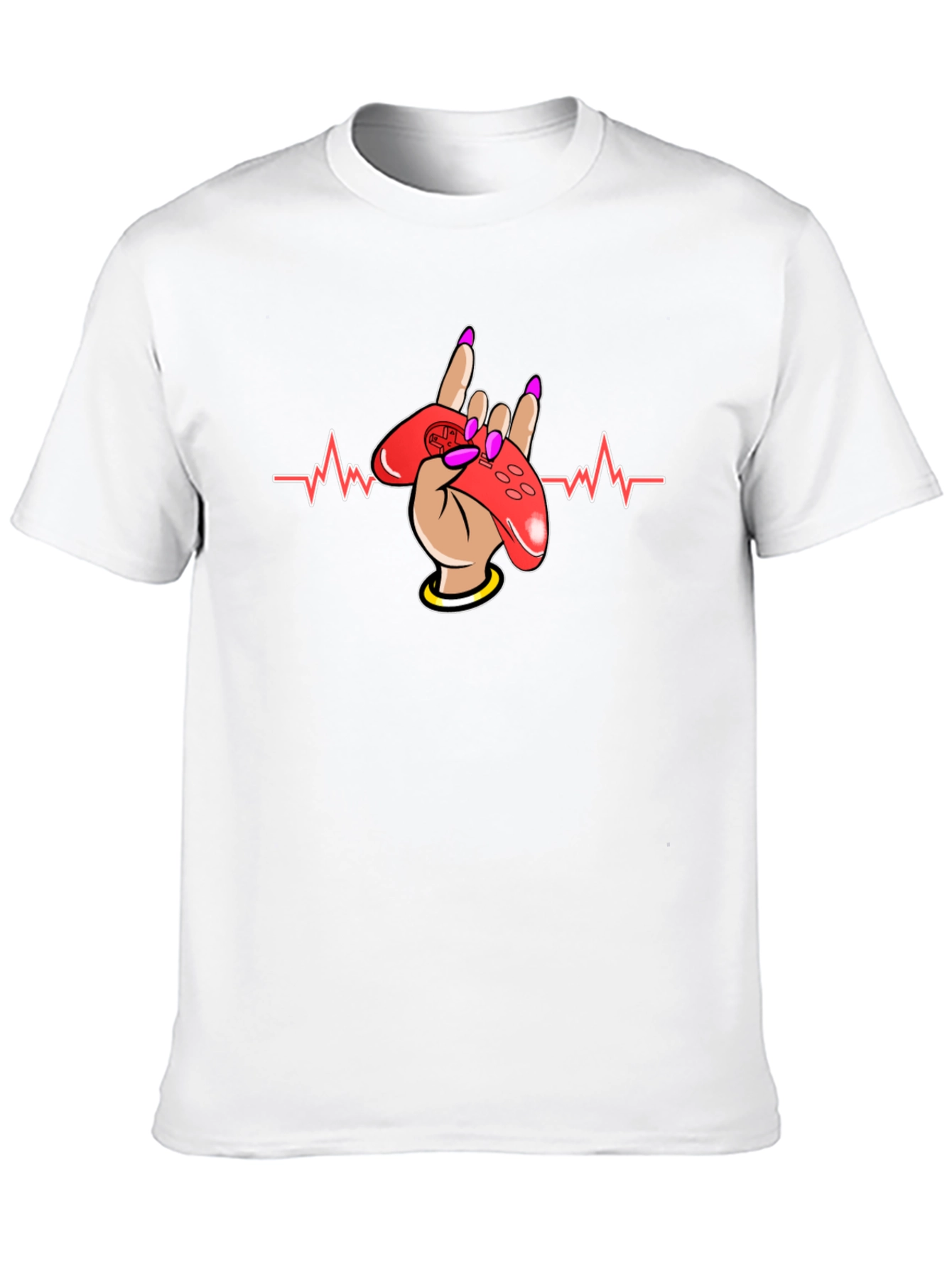 Gamer Heartbeat T-Shirt - Rock On Gaming!