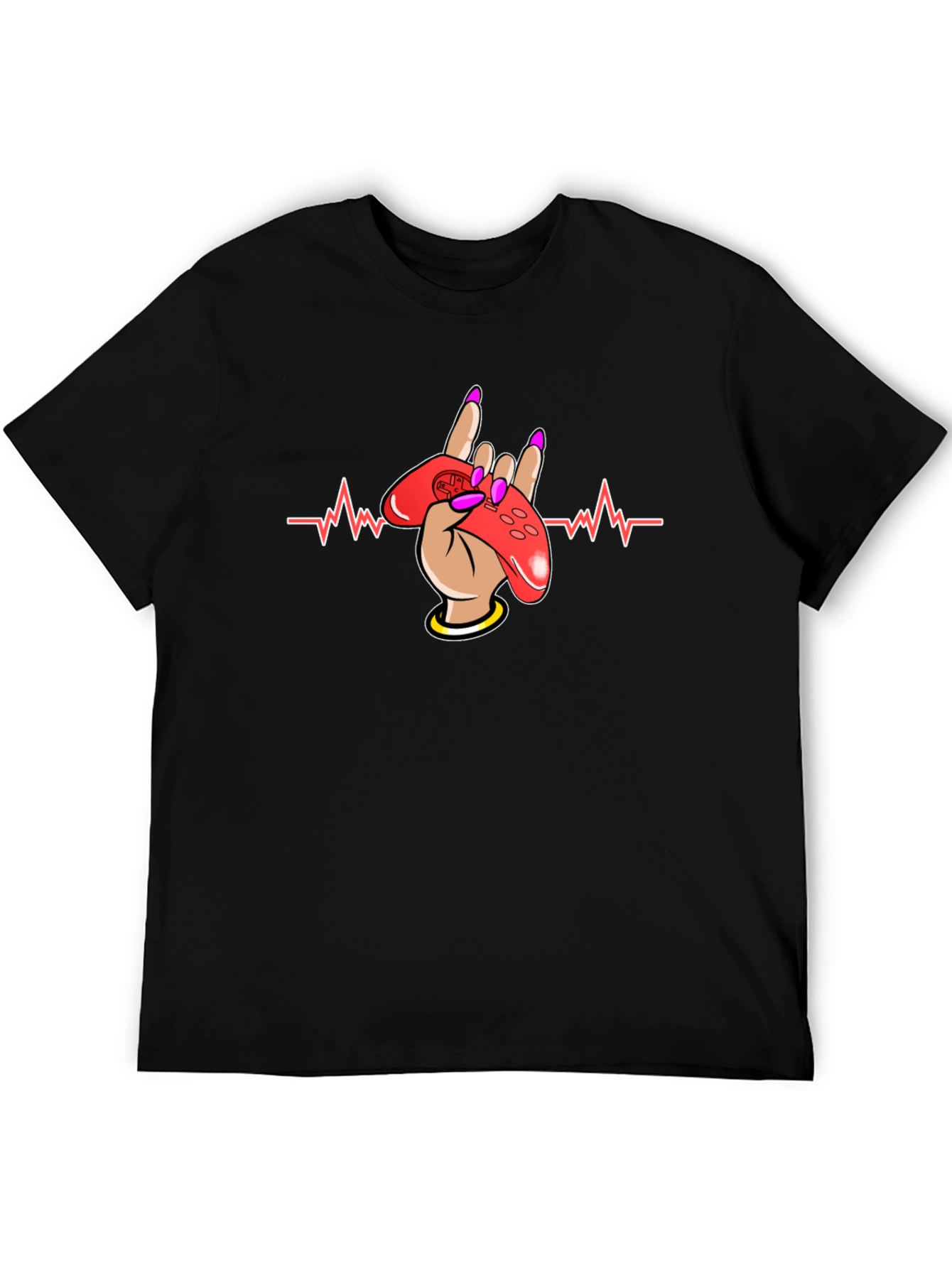 Gamer Heartbeat T-Shirt - Rock On Gaming!