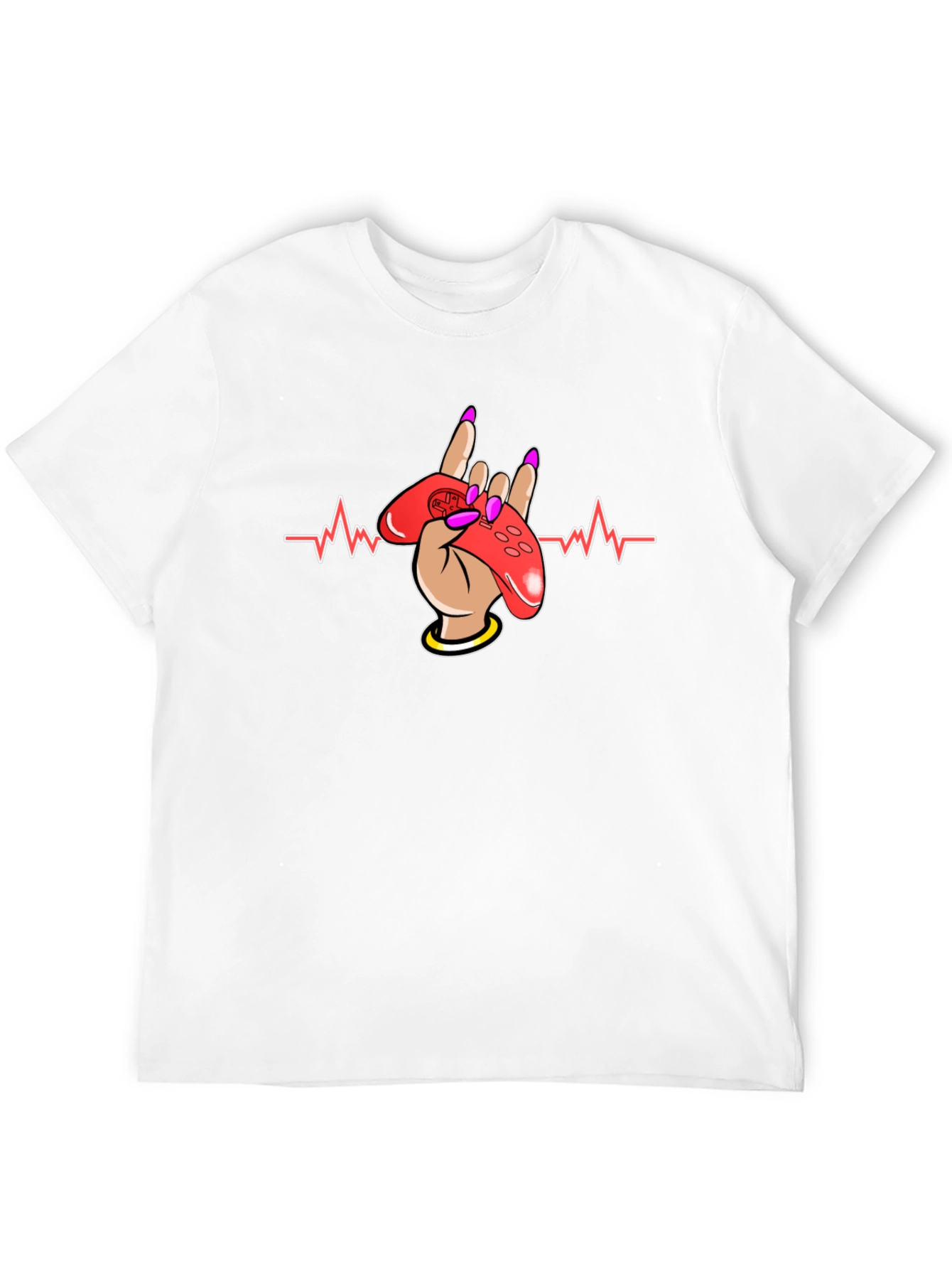 Gamer Heartbeat T-Shirt - Rock On Gaming!