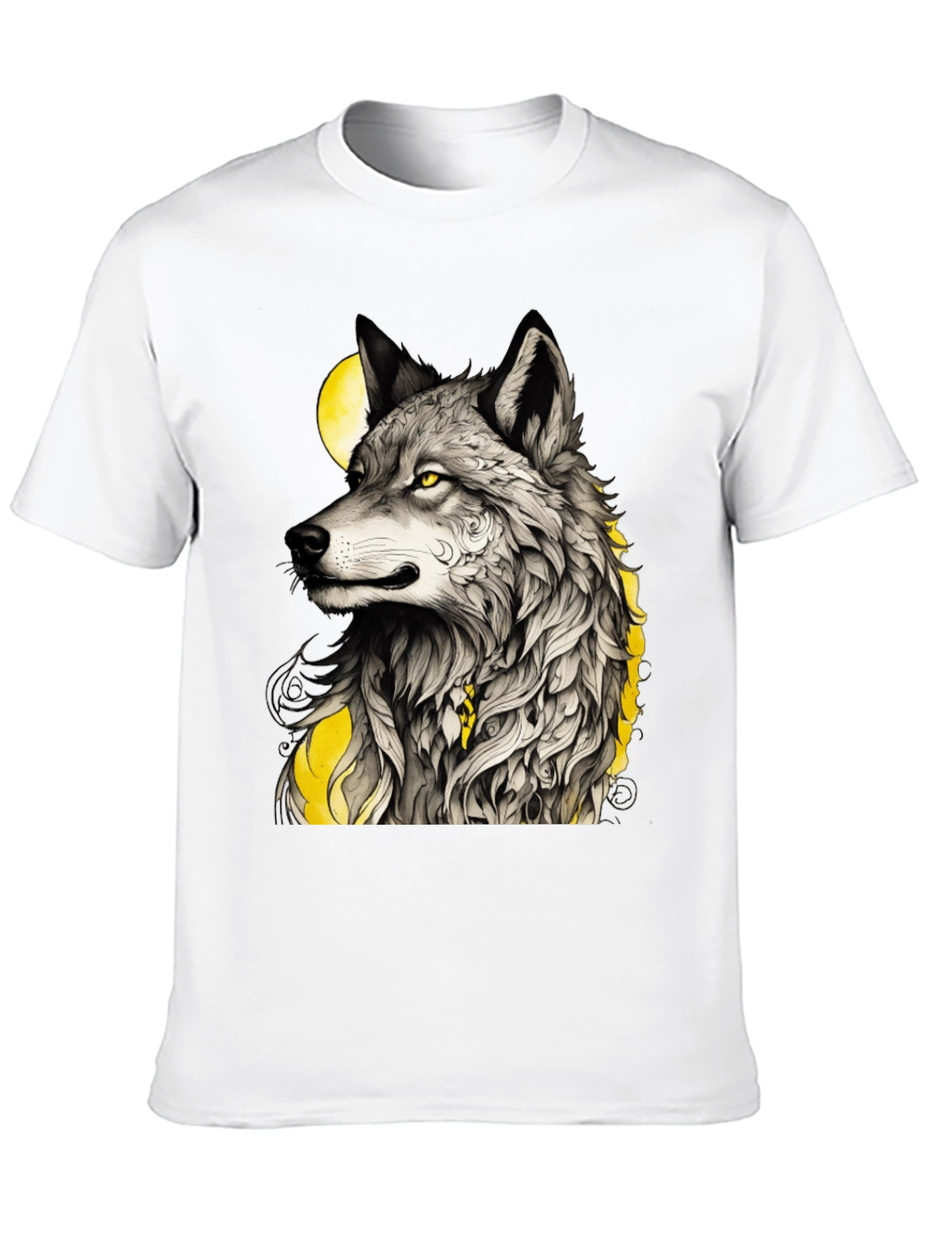 Wolf Graphic Tee - Mens Black T-Shirt