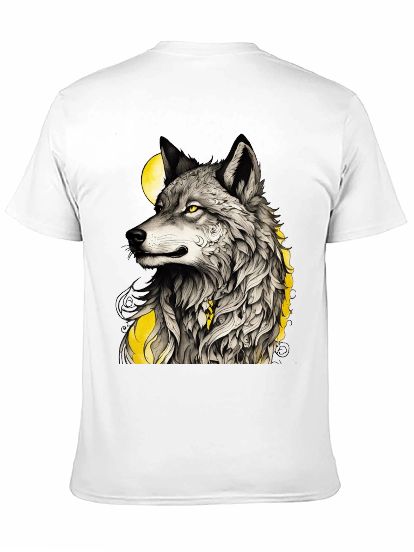 Wolf Graphic Tee - Mens Black T-Shirt