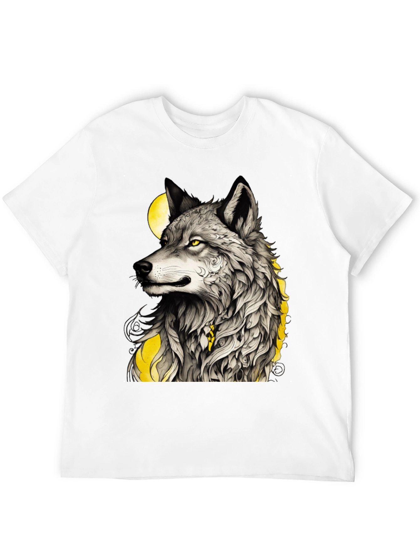 Wolf Graphic Tee - Mens Black T-Shirt