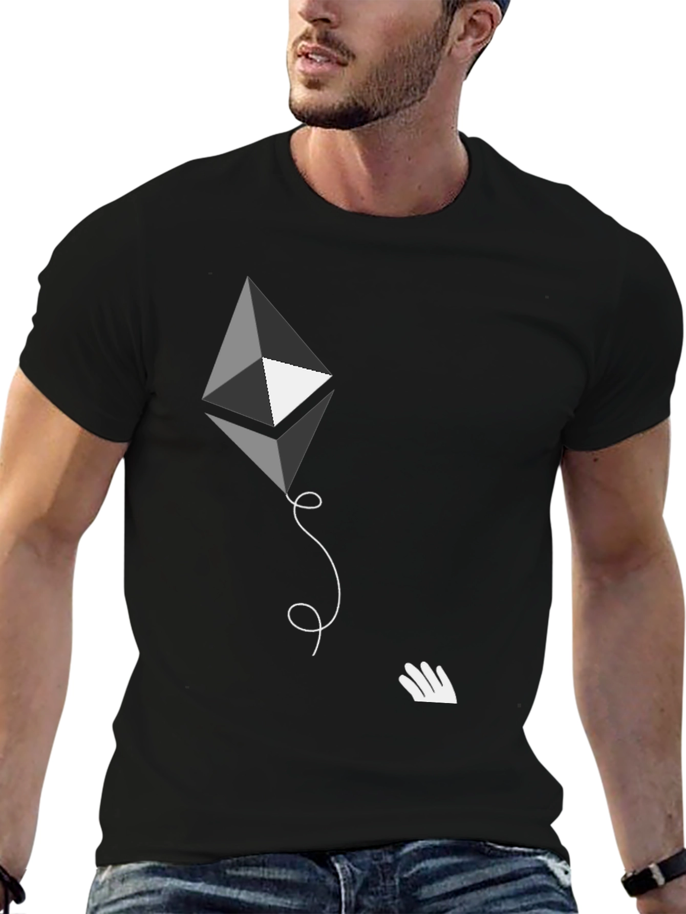 Ethereum Kite Black T-Shirt