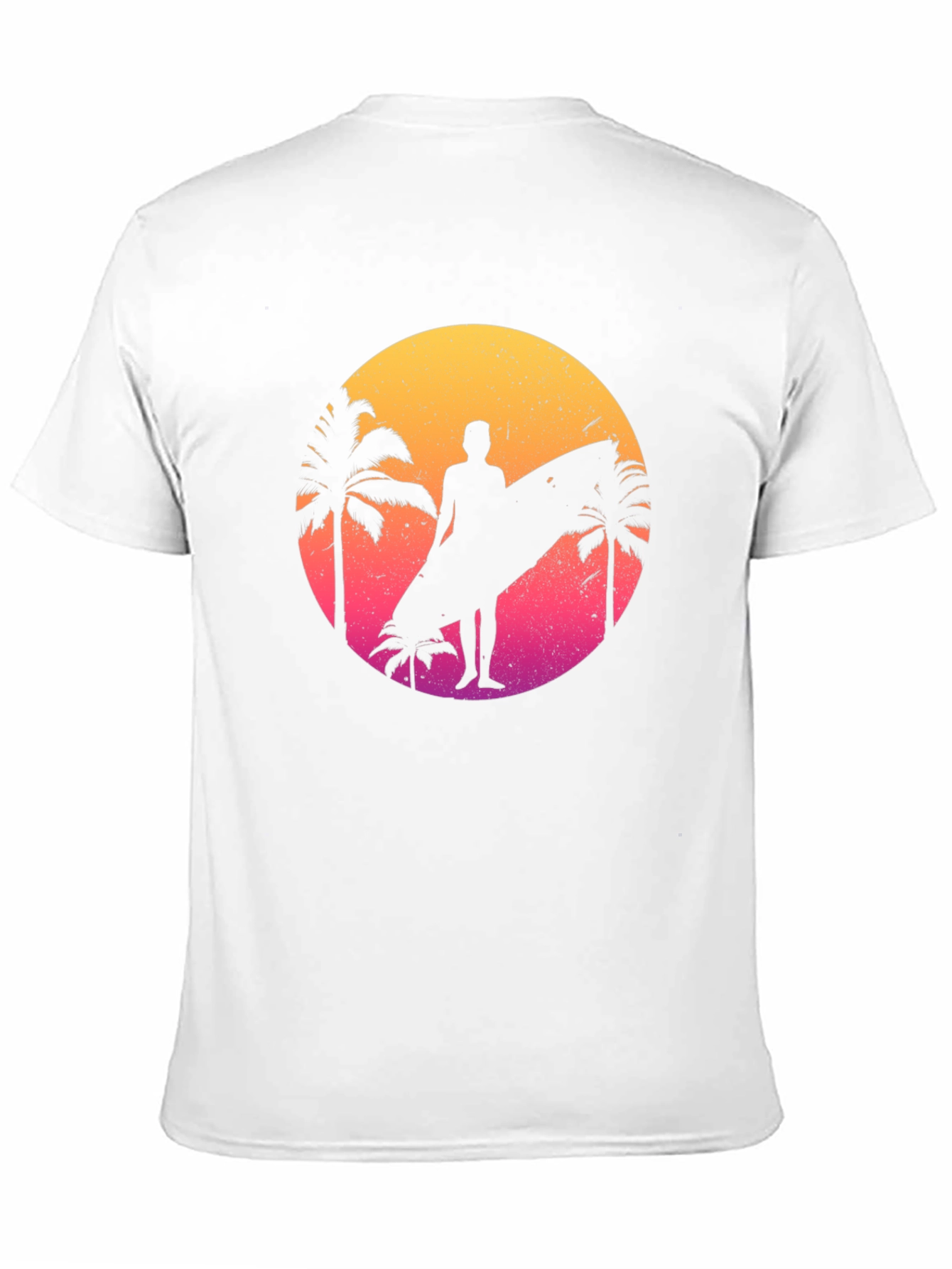 Retro Sunset Surfer Graphic T-Shirt