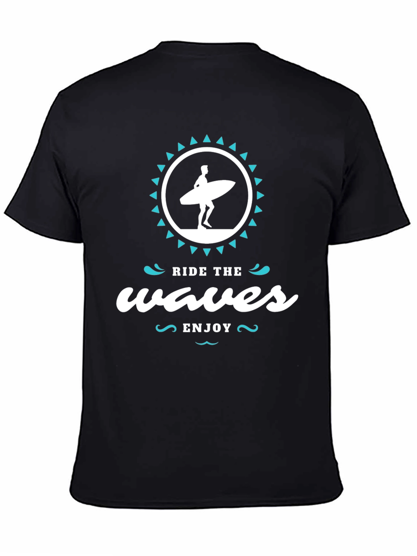 Ride the Waves T-Shirt - Stylish Surfer Graphic Tee