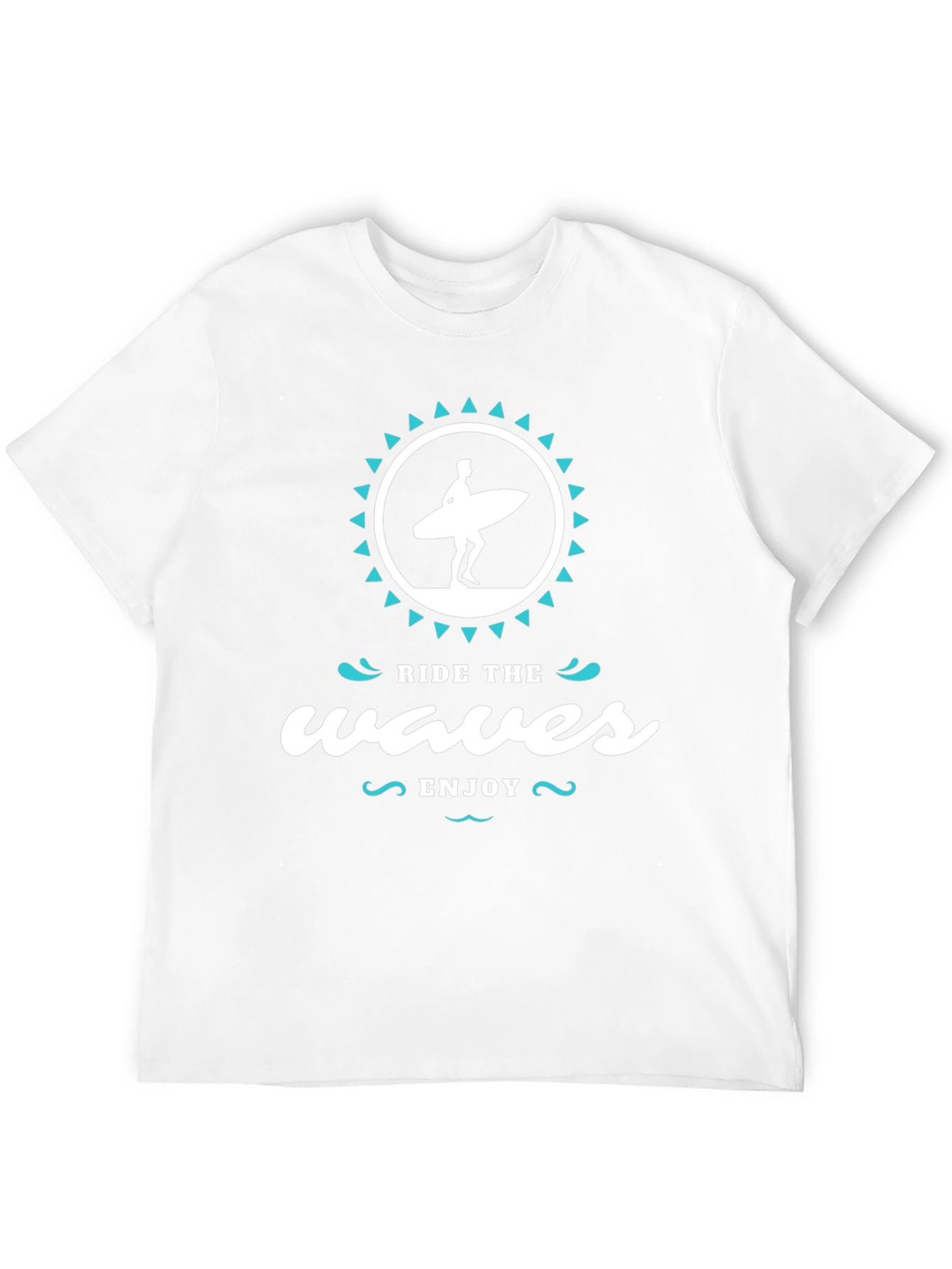 Ride the Waves T-Shirt - Stylish Surfer Graphic Tee
