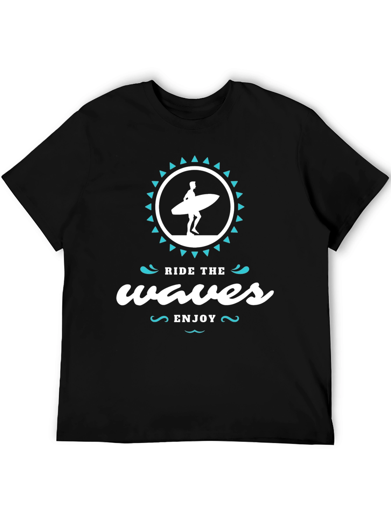 Ride the Waves T-Shirt - Stylish Surfer Graphic Tee