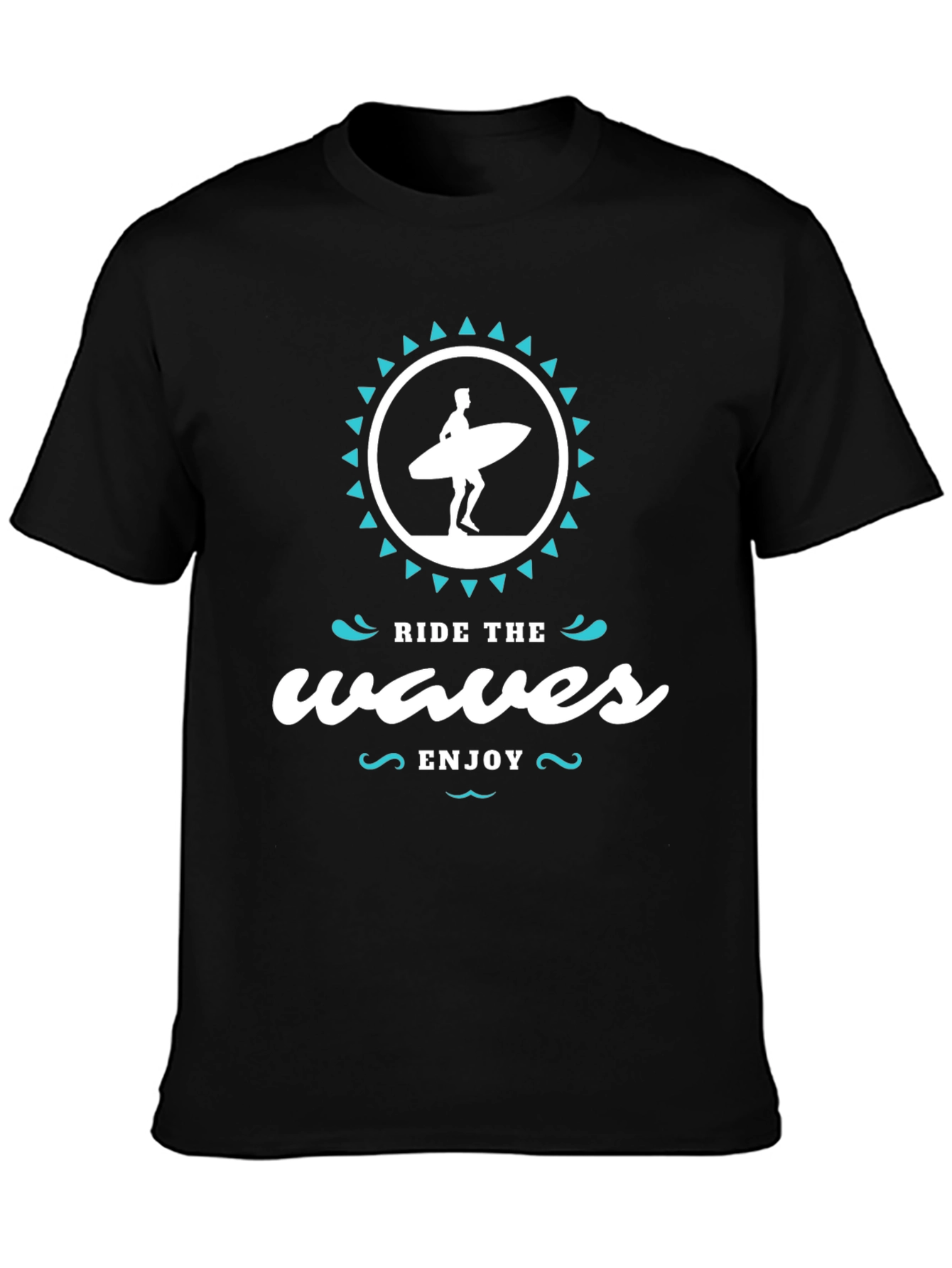 Ride the Waves T-Shirt - Stylish Surfer Graphic Tee