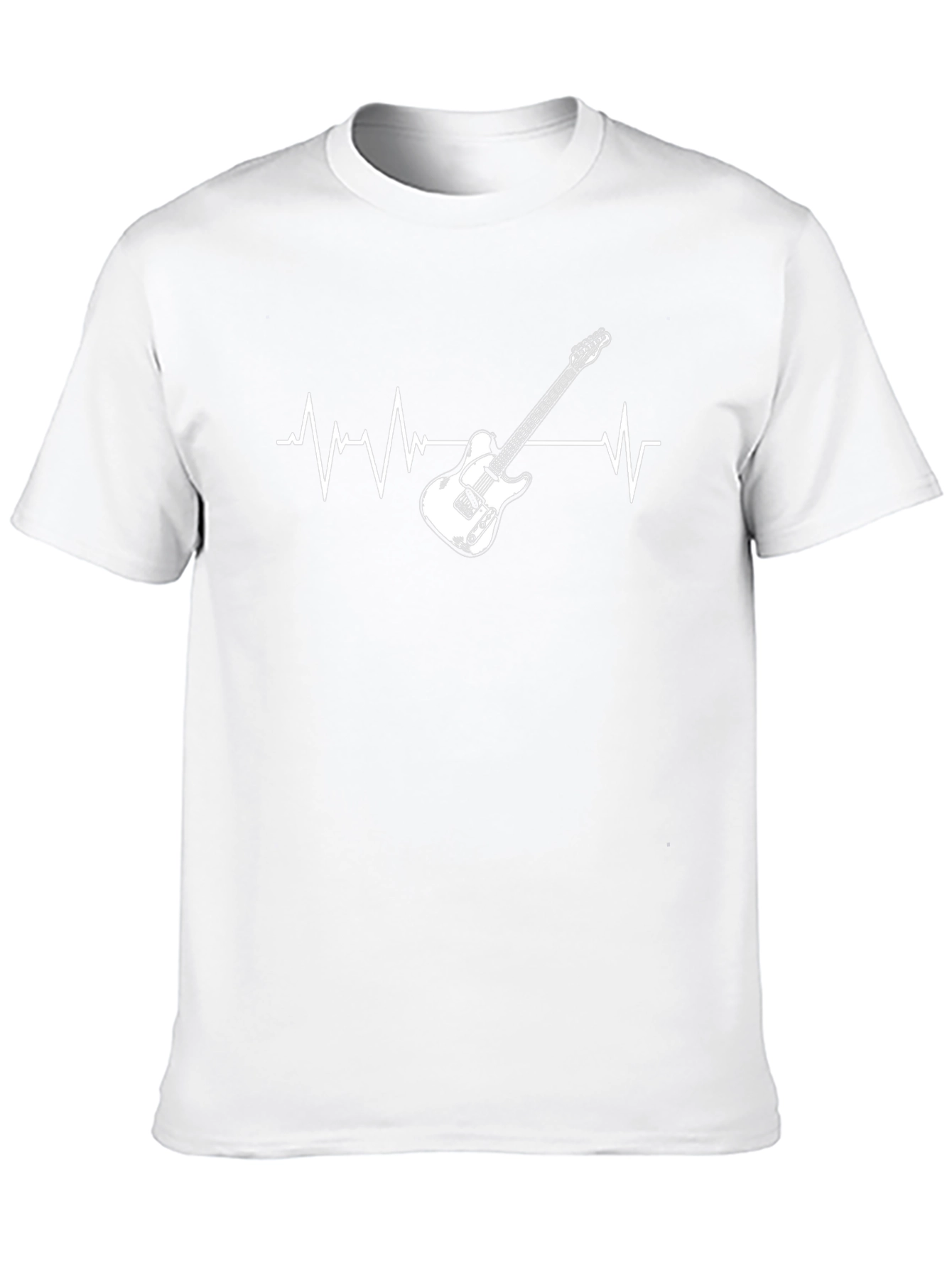Guitar Heartbeat Graphic T-Shirt