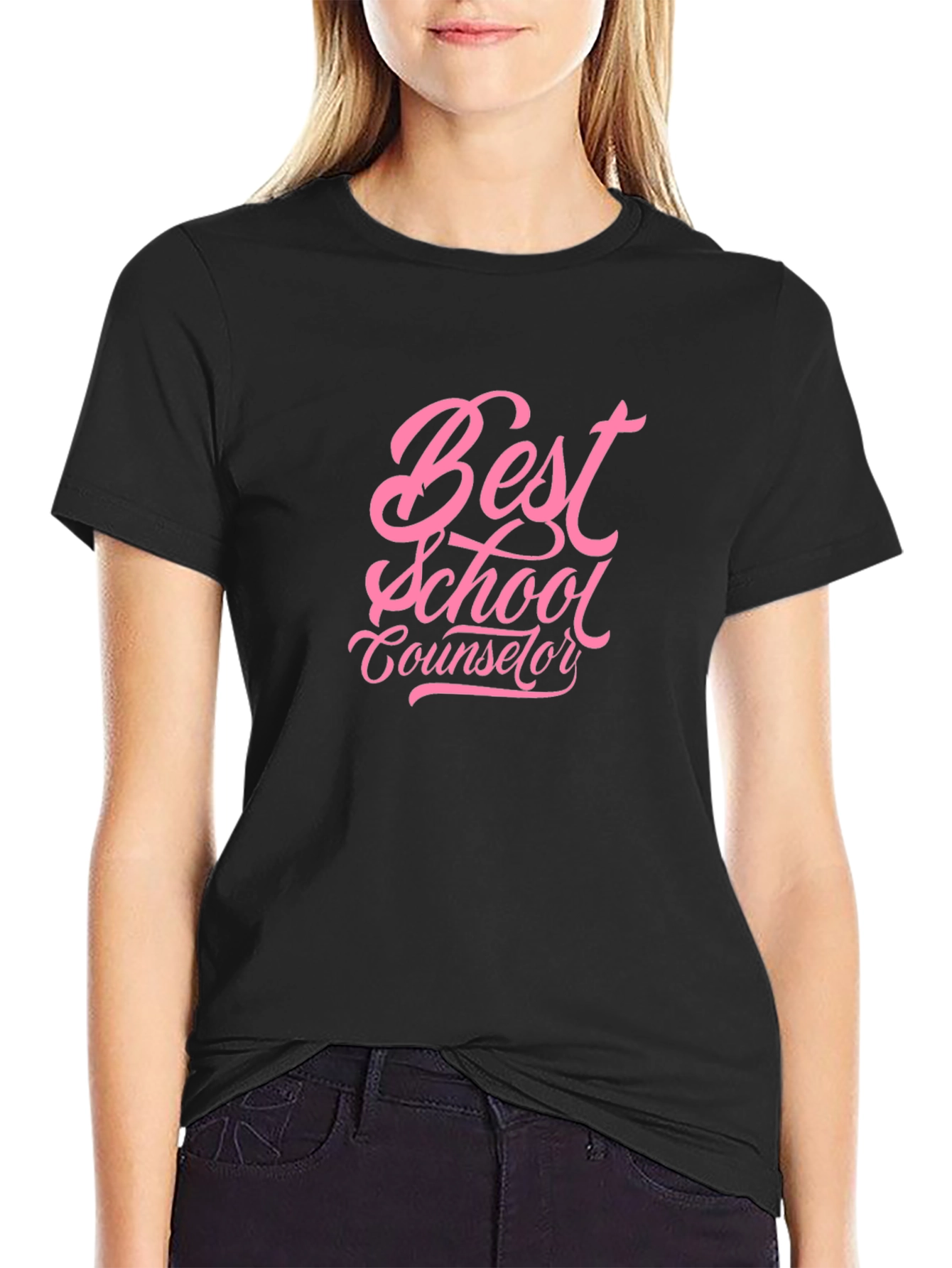 Best School Counselor Black T-Shirt