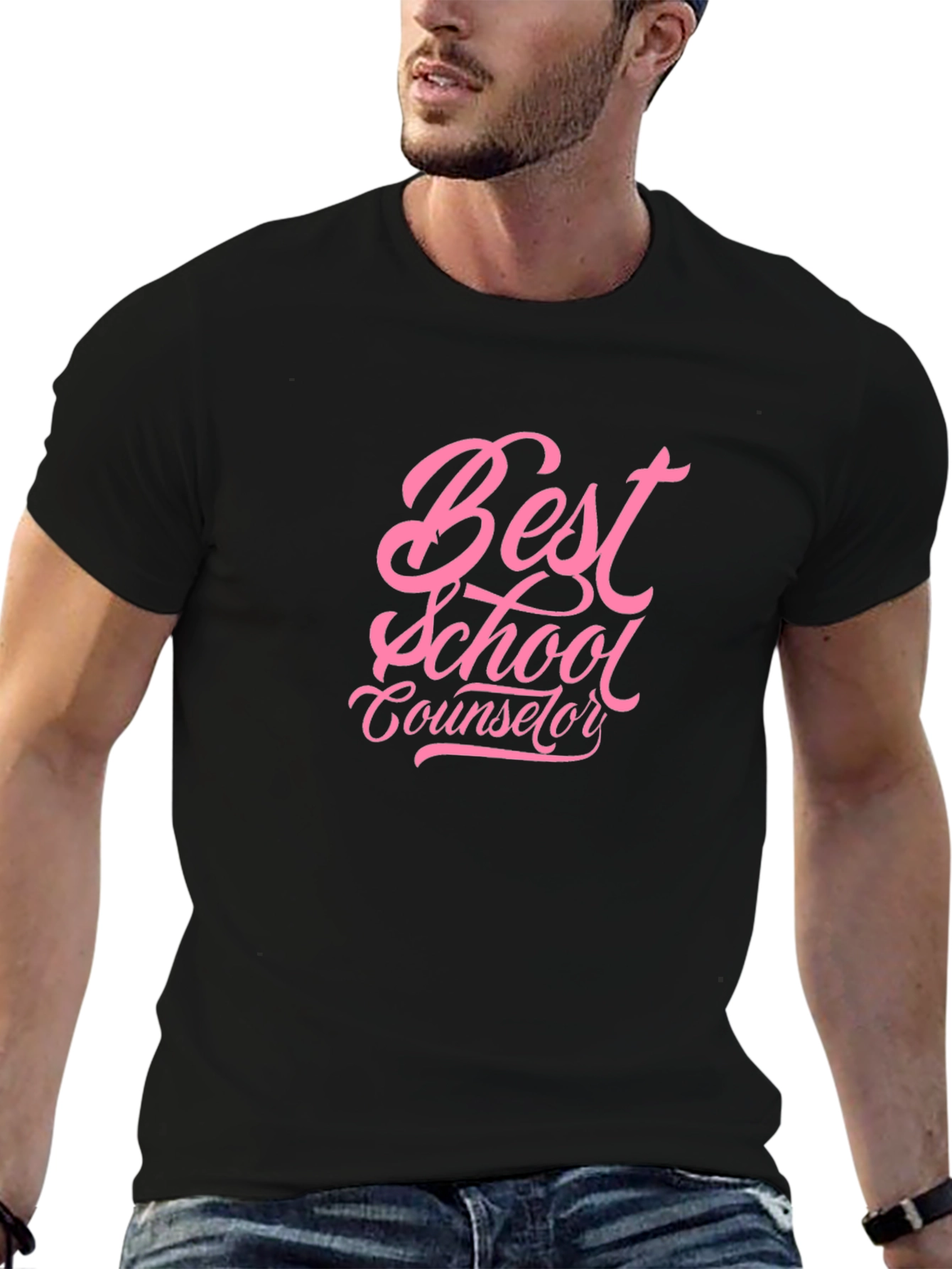 Best School Counselor Black T-Shirt